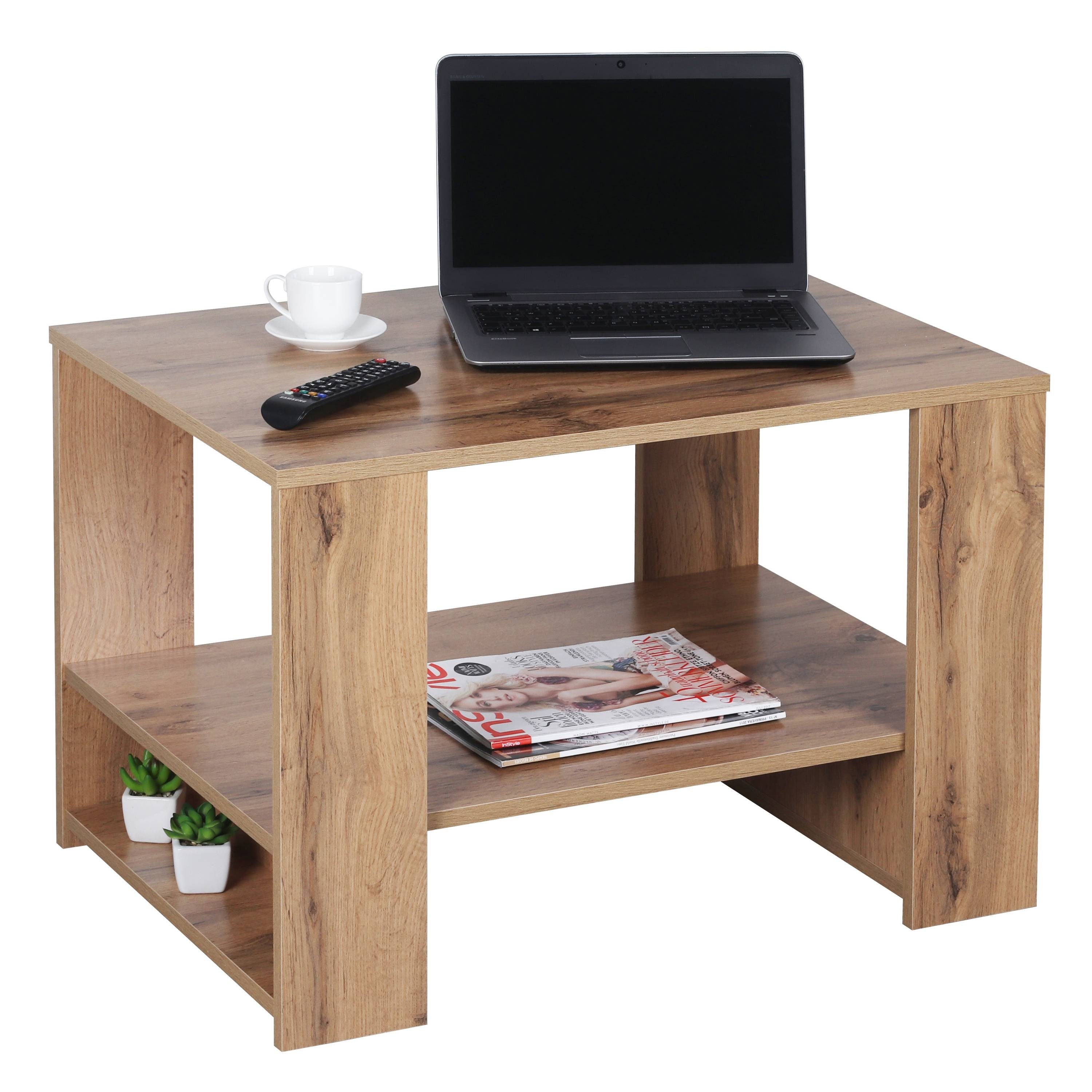RICOO Wohnzimmertisch WM090-EW, Sofatisch mit Ablage günstig online kaufen