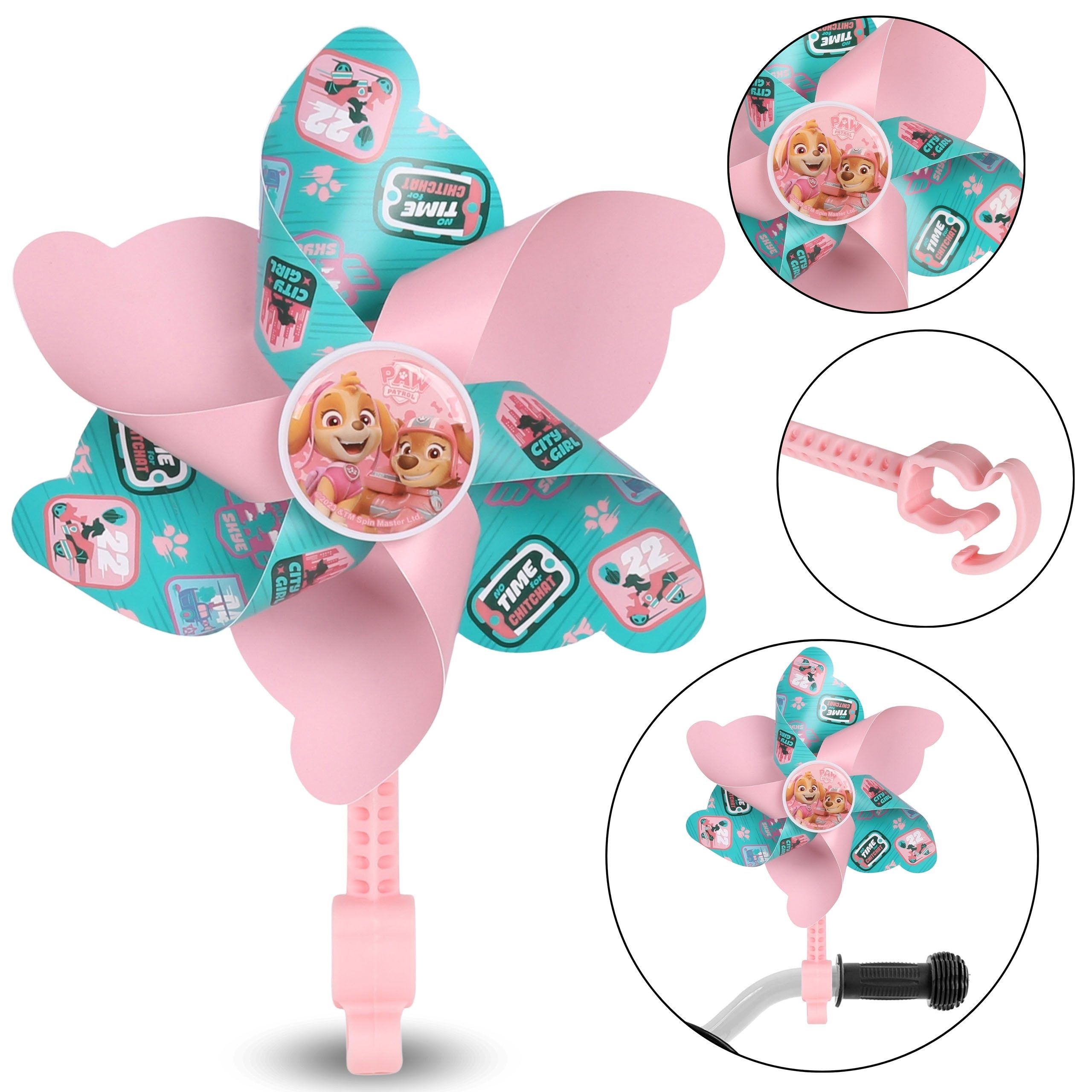 PAW PATROL Kinderfahrradhelm Paw Patrol Skye Liberty Rosa Lenker-Winrad, Fahrräder, für Kinder