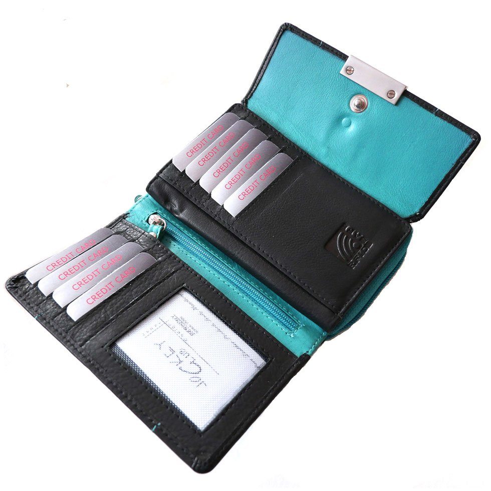 JOCKEY CLUB Geldbörse POPULAR TURKEY STONE, türkis, 10 Kartenfächer mit RFI günstig online kaufen