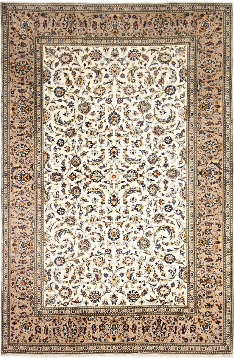 Orientteppich Keshan 199x309 Handgeknüpfter Orientteppich / Perserteppich, Nain Trading, rechteckig, Höhe: 12 mm