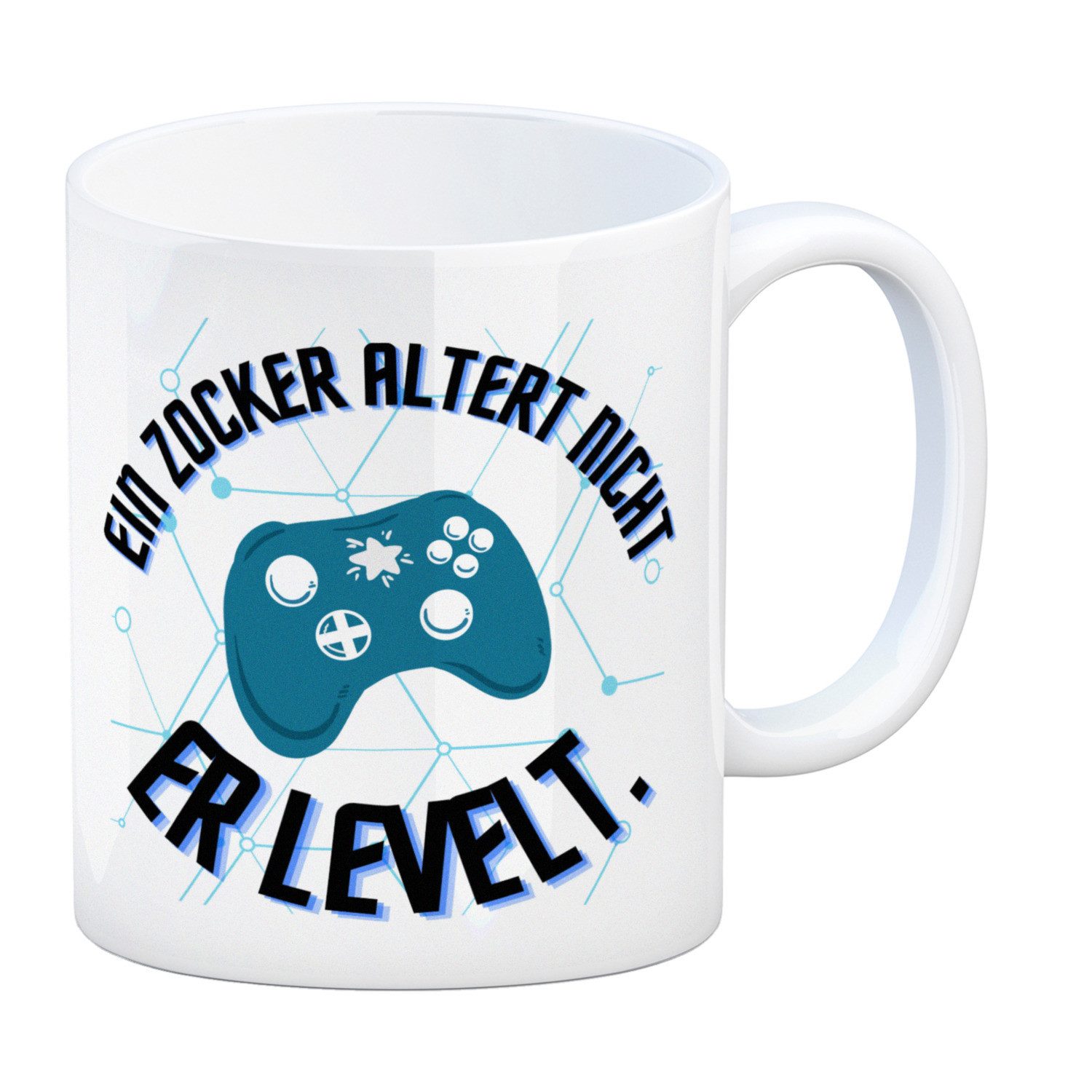Tasse Ein Zocker altert nicht Kaffeebecher Er levelt