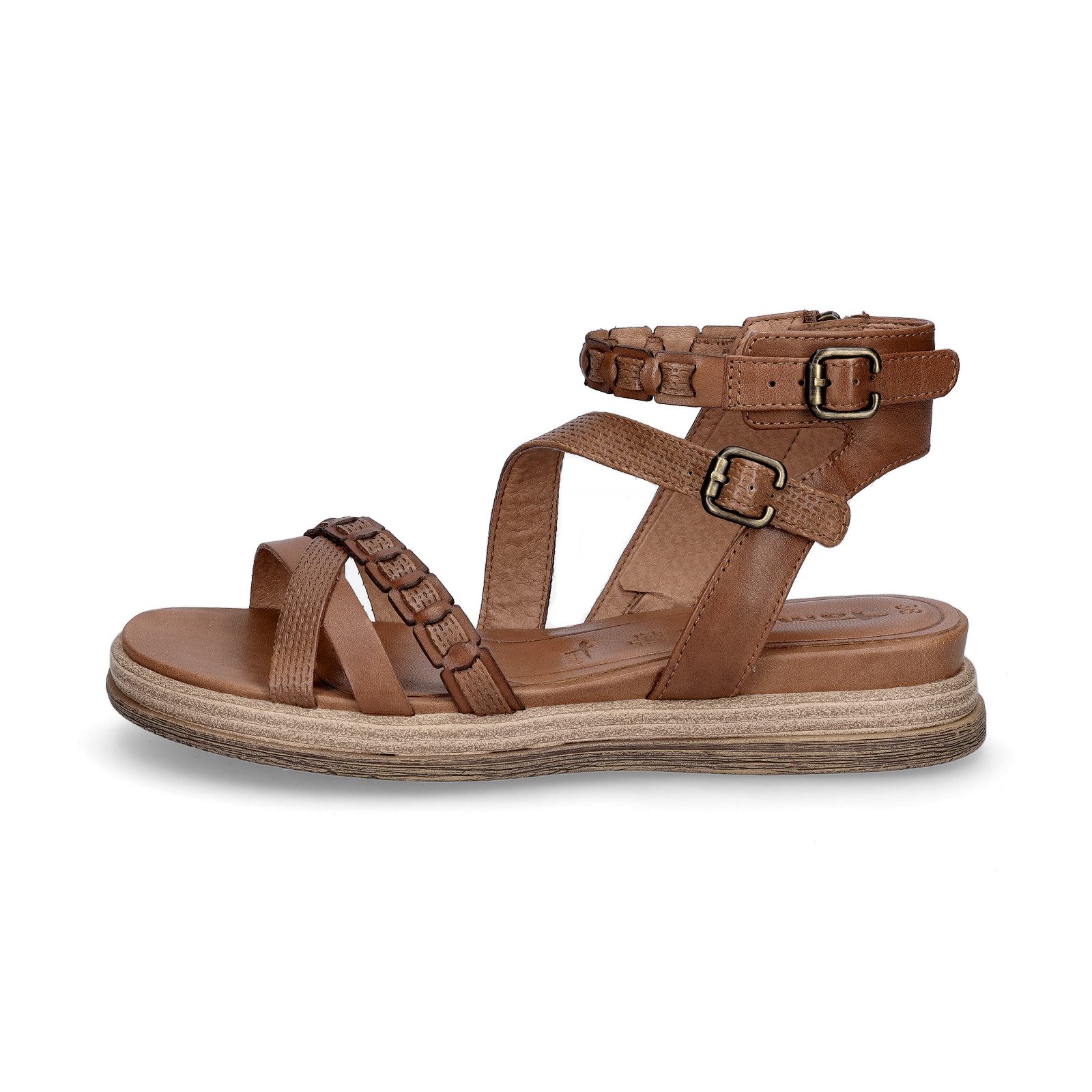 Tamaris Tamaris Damen Riemchensandale cognac Sandale günstig online kaufen