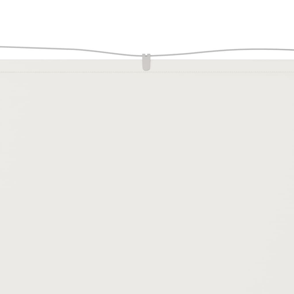 vidaXL Balkonsichtschutz Senkrechtmarkise Weiß 60x600 cm Oxford-Gewebe