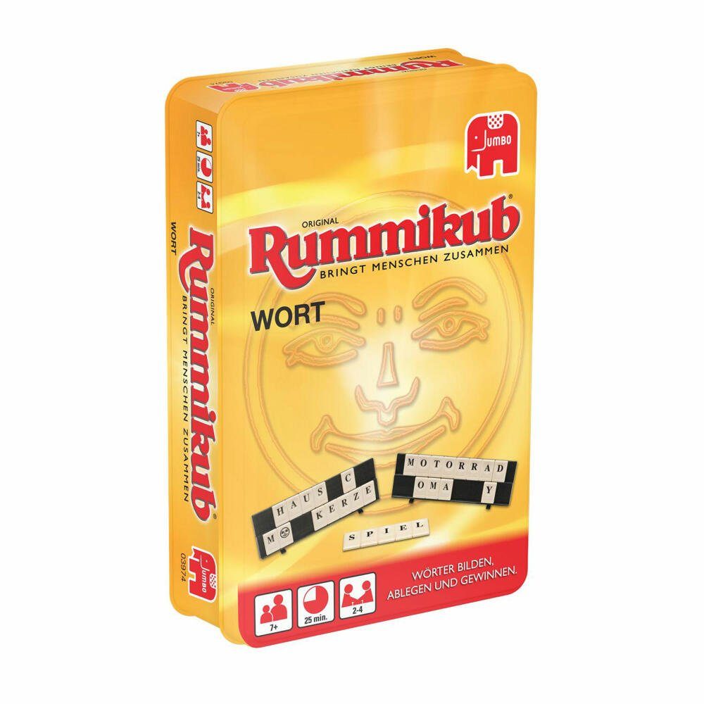 Jumbo Spiele Spiel Original Rummikub Wort Kompakt in Metalldose