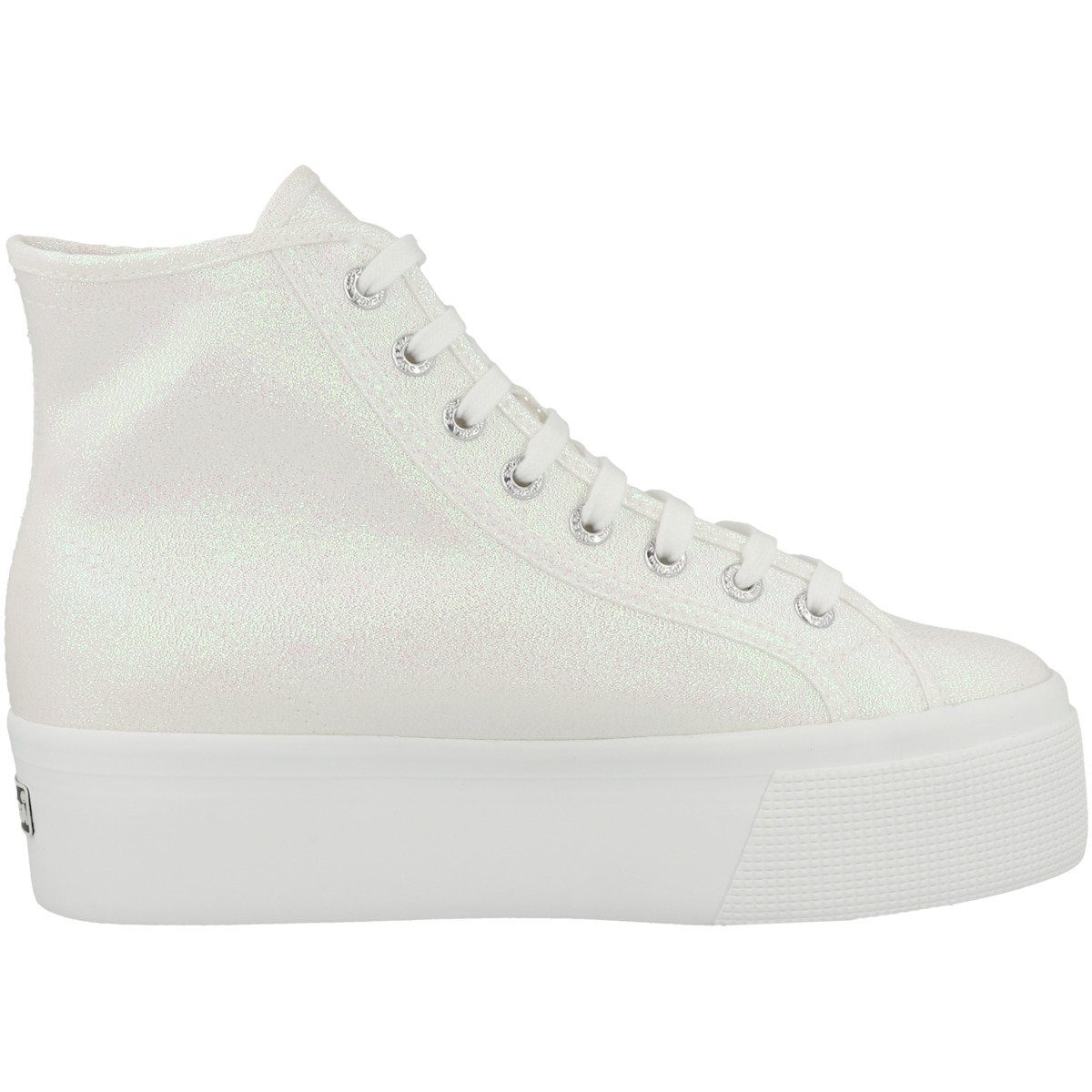 Superga 2708 Hi Top Lame Damen Sneaker Turnschuhe, Sportschuhe, Freizeitschuhe, Halbschuhe, Schnürschuhe
