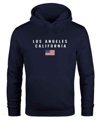 Neverless Hoodie Hoodie Herren Bedruckt Schriftzug California Los Angeles USA Amerika Flagge Fashion Streetstyle Neverless®