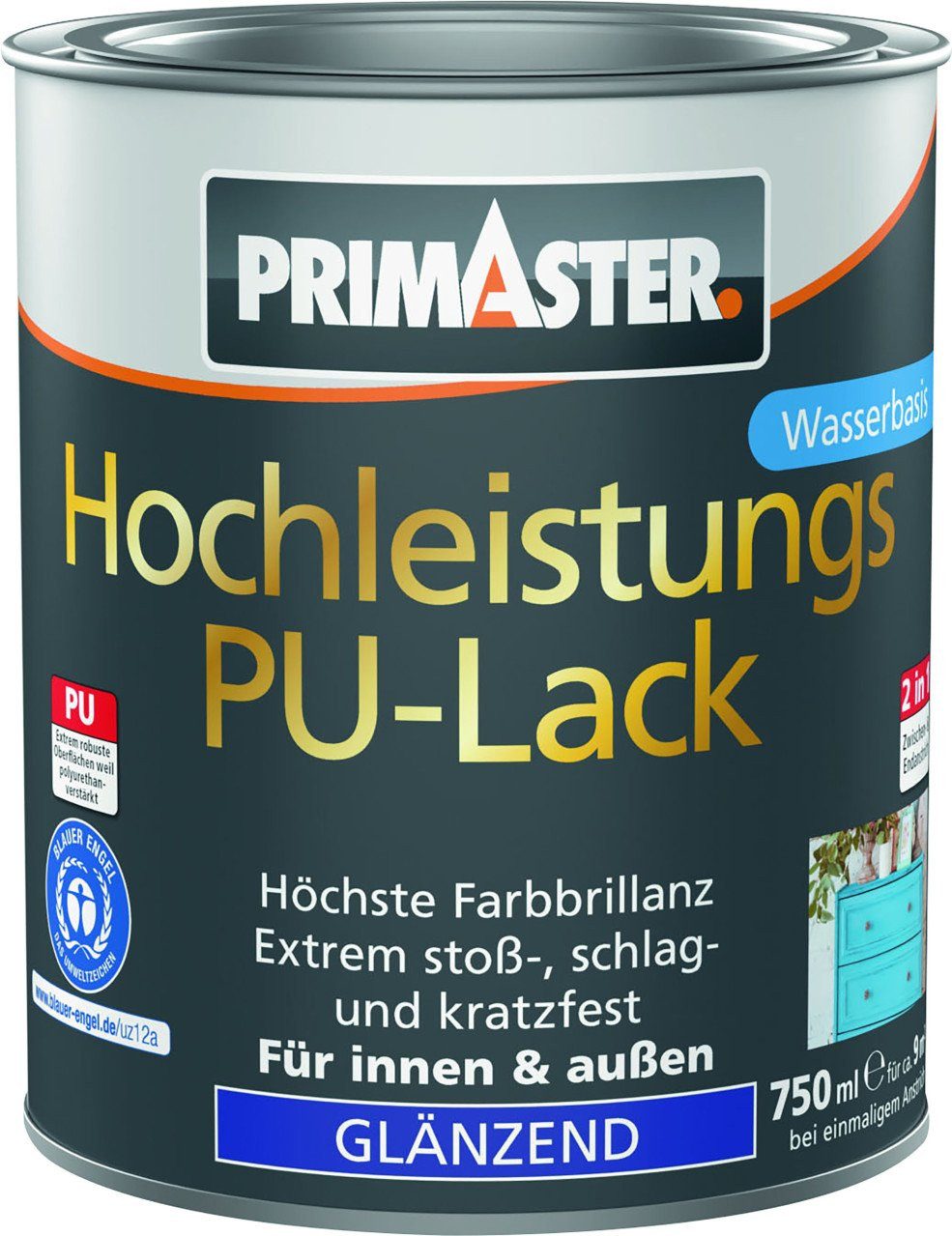 Primaster Lack Primaster Hochleistungs PU-Lack cremeweiß glänzend