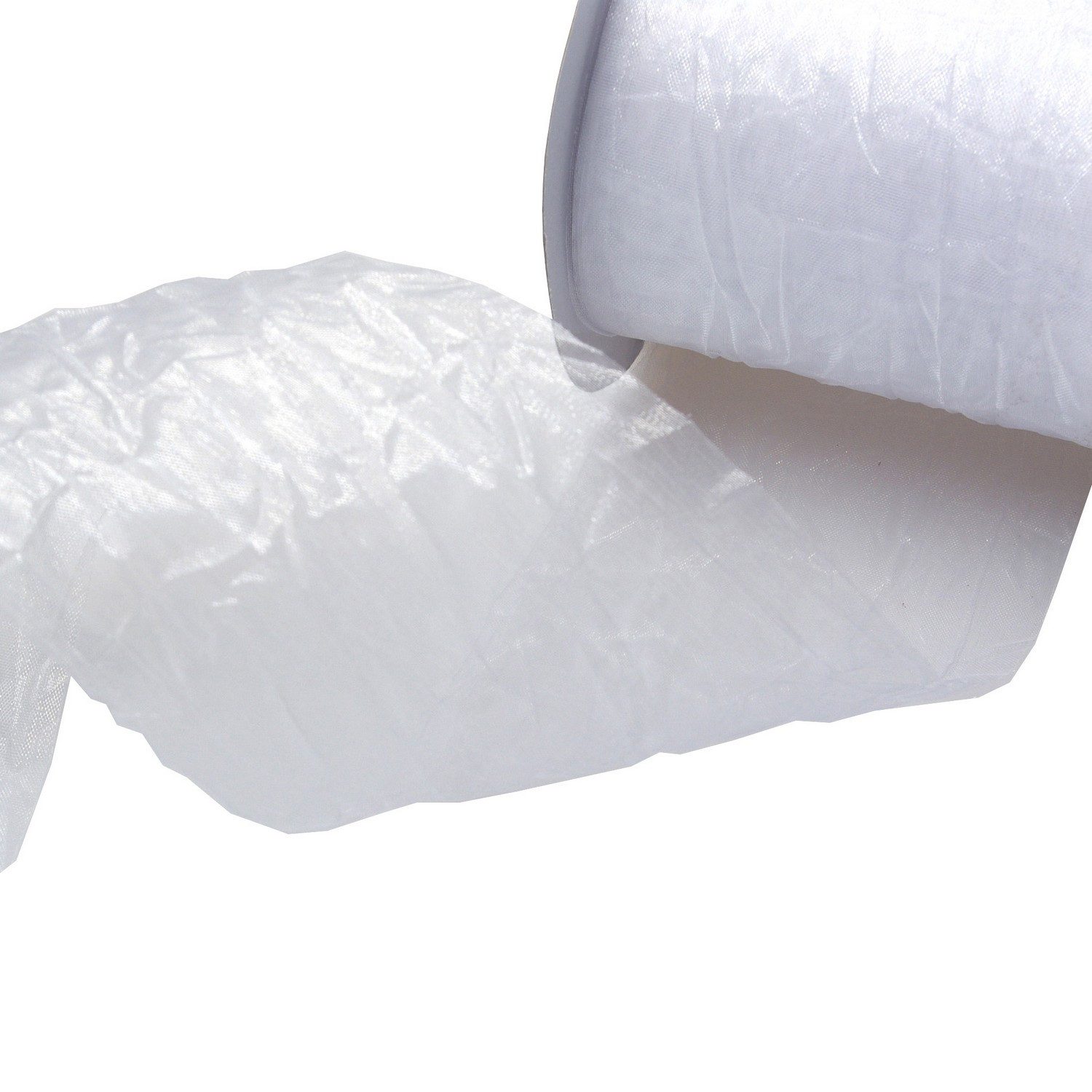 Deko AS Dekoobjekt Dekoband Crashorganza - weiß - 80mm - 20m - 68080 00-R 80