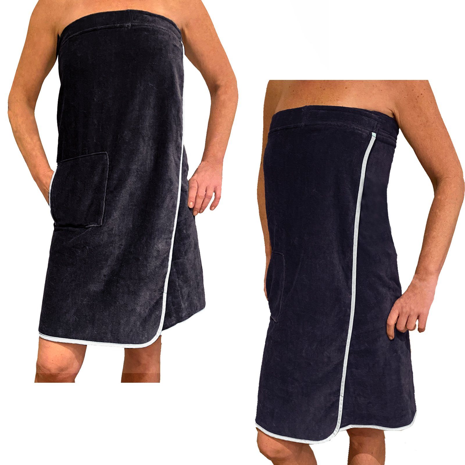 HOMELEVEL Duschtuch Saunakilt für Damen Saunatuch Damen aus Baumwolle Sauna günstig online kaufen