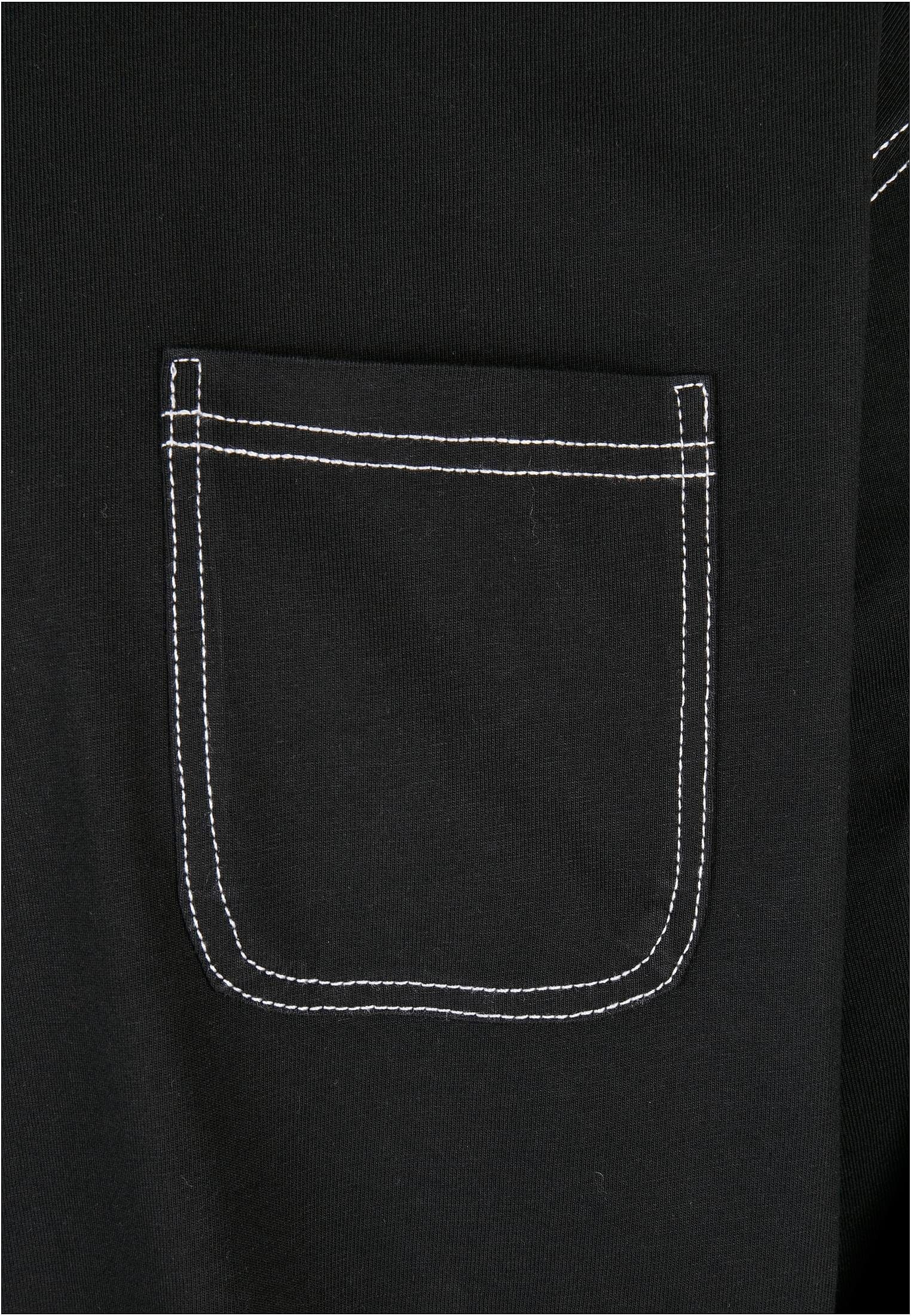 T-Shirt (1-tlg) Oversized Stitch Longsleeve Heavy URBAN Herren Contrast CLASSICS