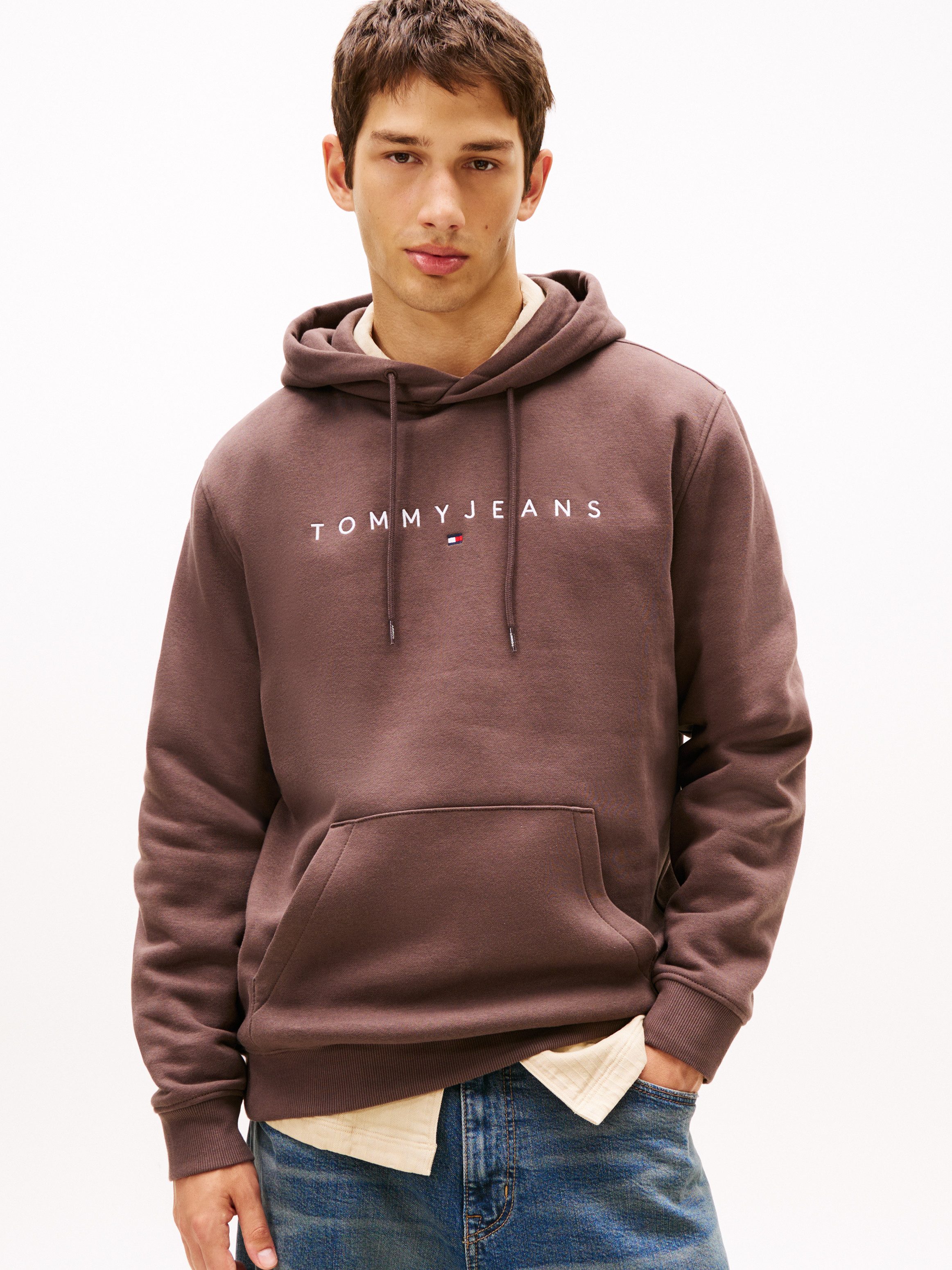 Tommy Jeans Hoodie TJM REG LINEAR LOGO HOODIE EXT mit Logo-Stickerei günstig online kaufen