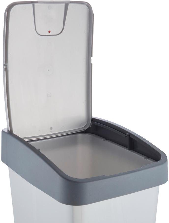 keeeper Mülleimer magne, Abfallbehälter mit Flip-Deckel, 40 x 30 x 61,5 cm, 45 l, komfortabler Soft-Touch-Point, Made in Europe