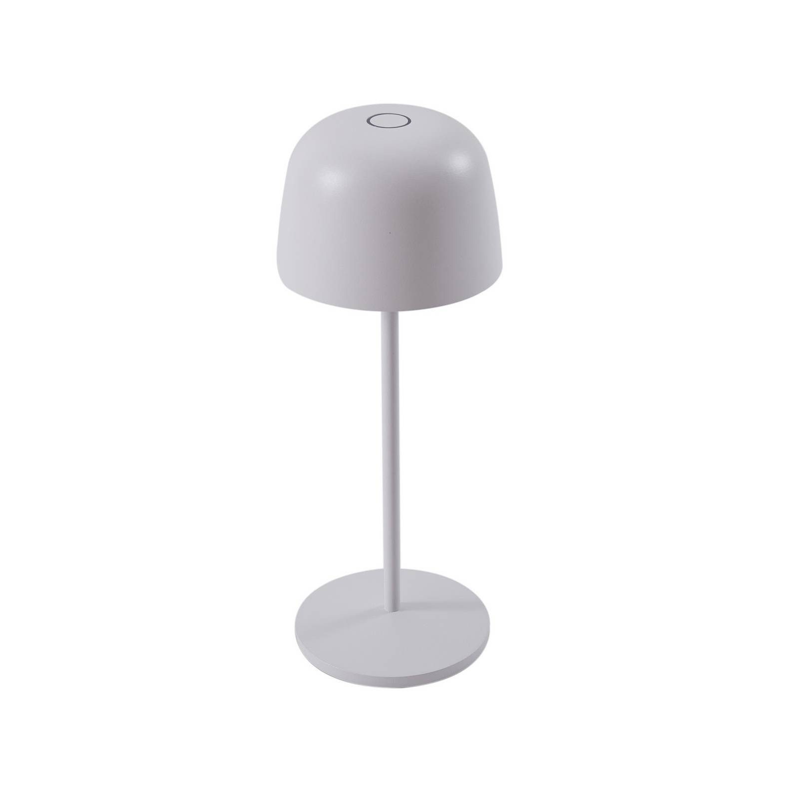 Lindby Außen-Tischleuchte Arietty, LED, Metall, Weiß warmweiß IP65, 1 x 2,2 W LED, warmweiß