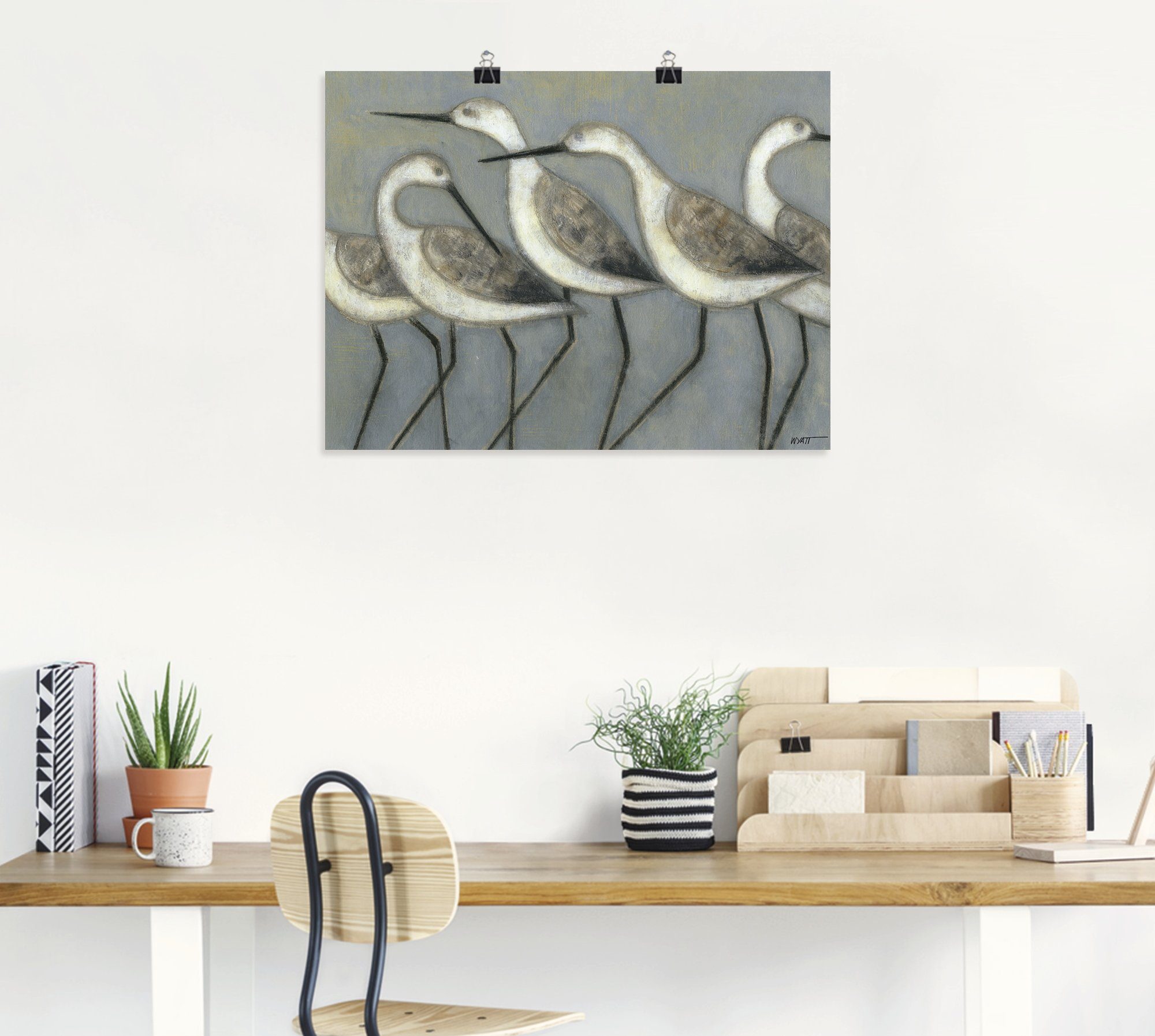 Wandbild Größen Wandaufkleber Alubild, St), versch. I, als Küstenvögel Vögel Artland in Leinwandbild, Poster oder (1