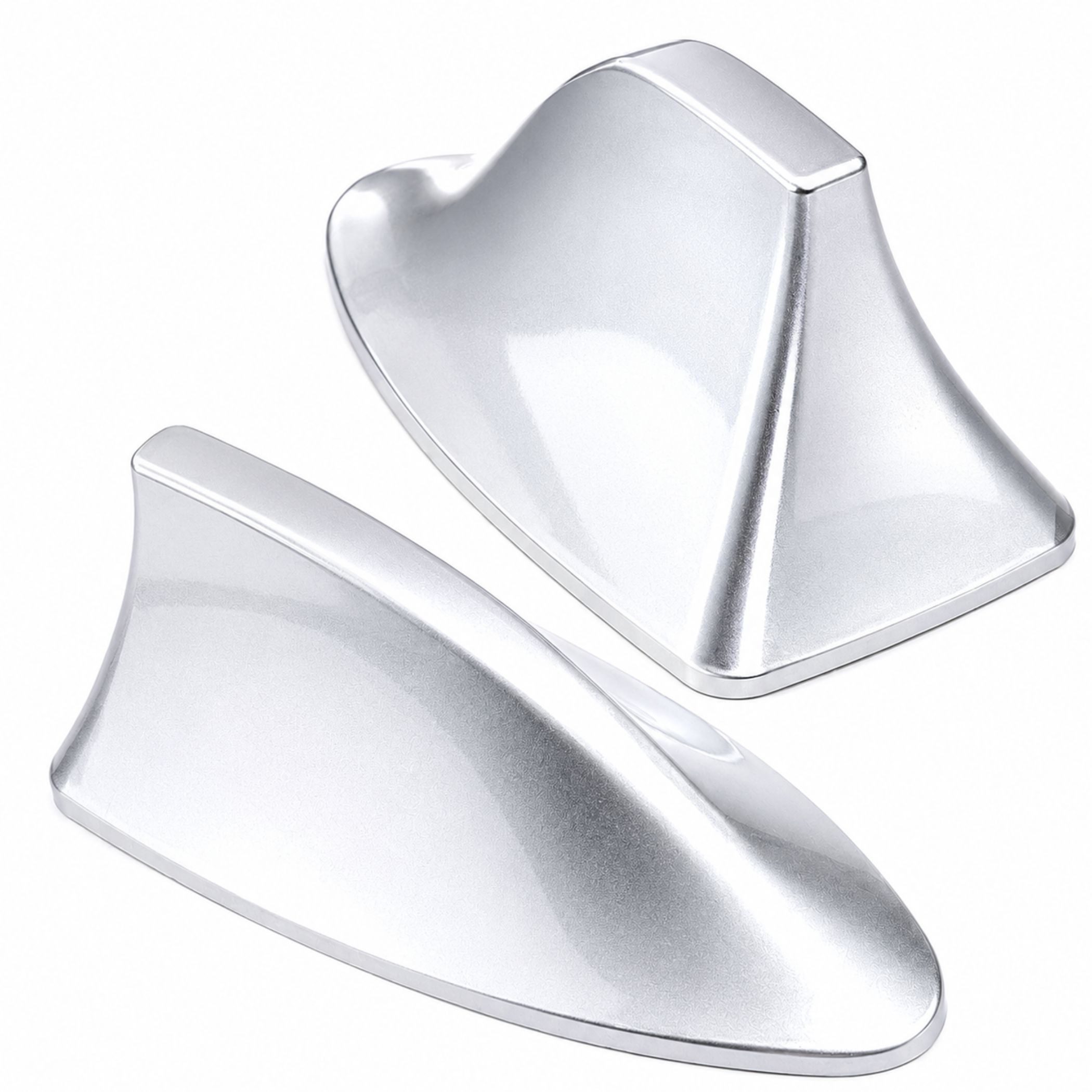Bolwins A54C Universal Auto Shark Hai Antenne Dachantenne Haifisch Hochglanz Dachantenne (AM & FM Signal, für Innenbereich oder Außenbereich, Verstärkung: 5 dB), AM & FM Signal, schönes Design und sehr Praktisch