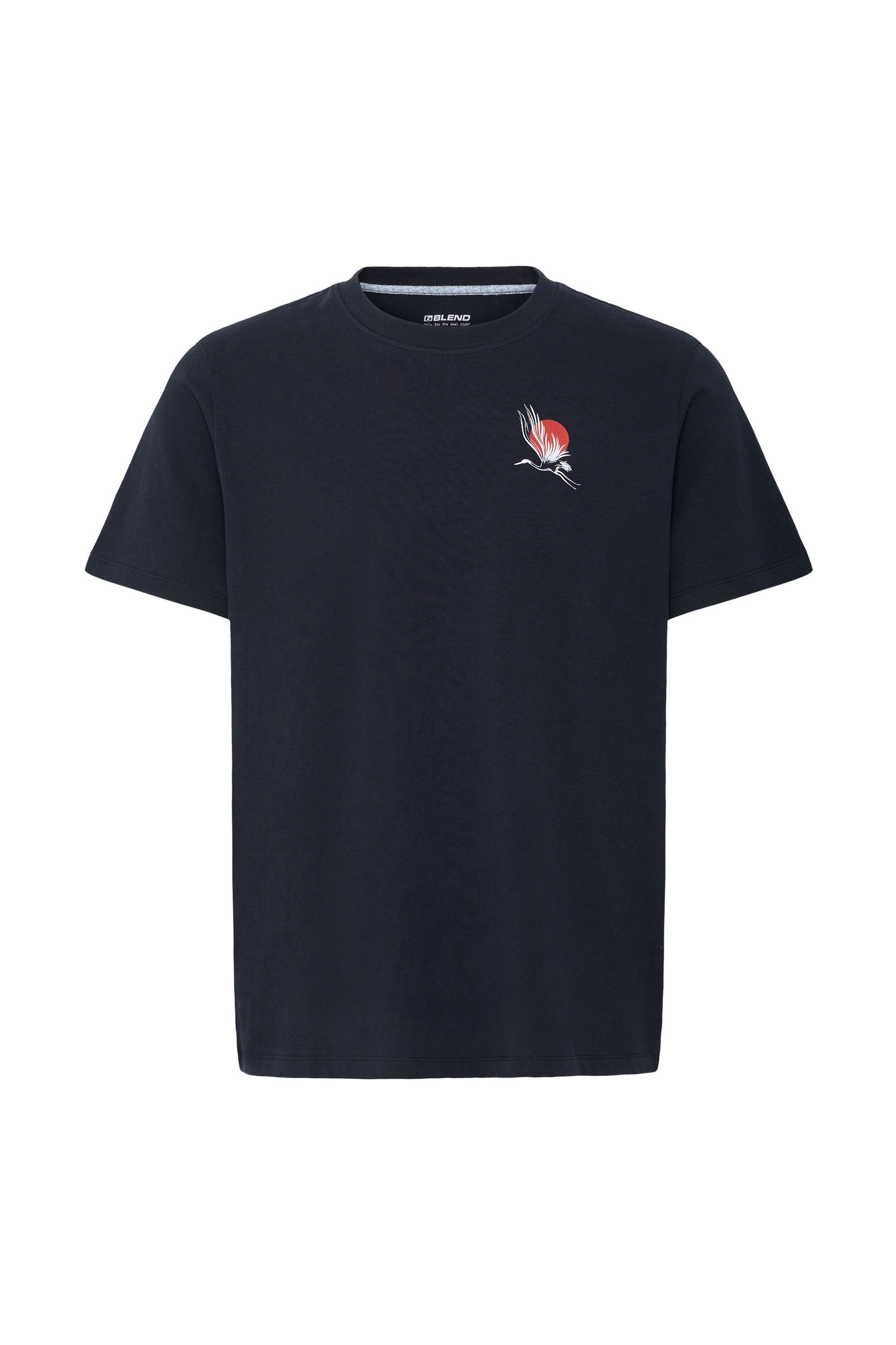 Blend T-Shirt BHTee (1-tlg) Lässiges T-Shirt mit Backprint