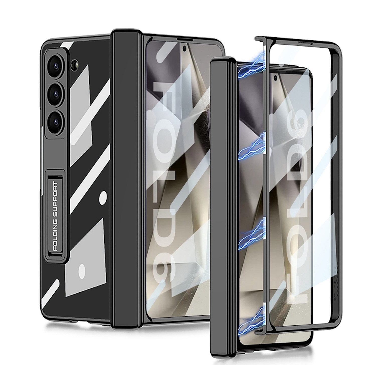 Handyhülle Für Samsung Galaxy Z Fold6 GKK integrierte magnetisch Scharnier Hülle