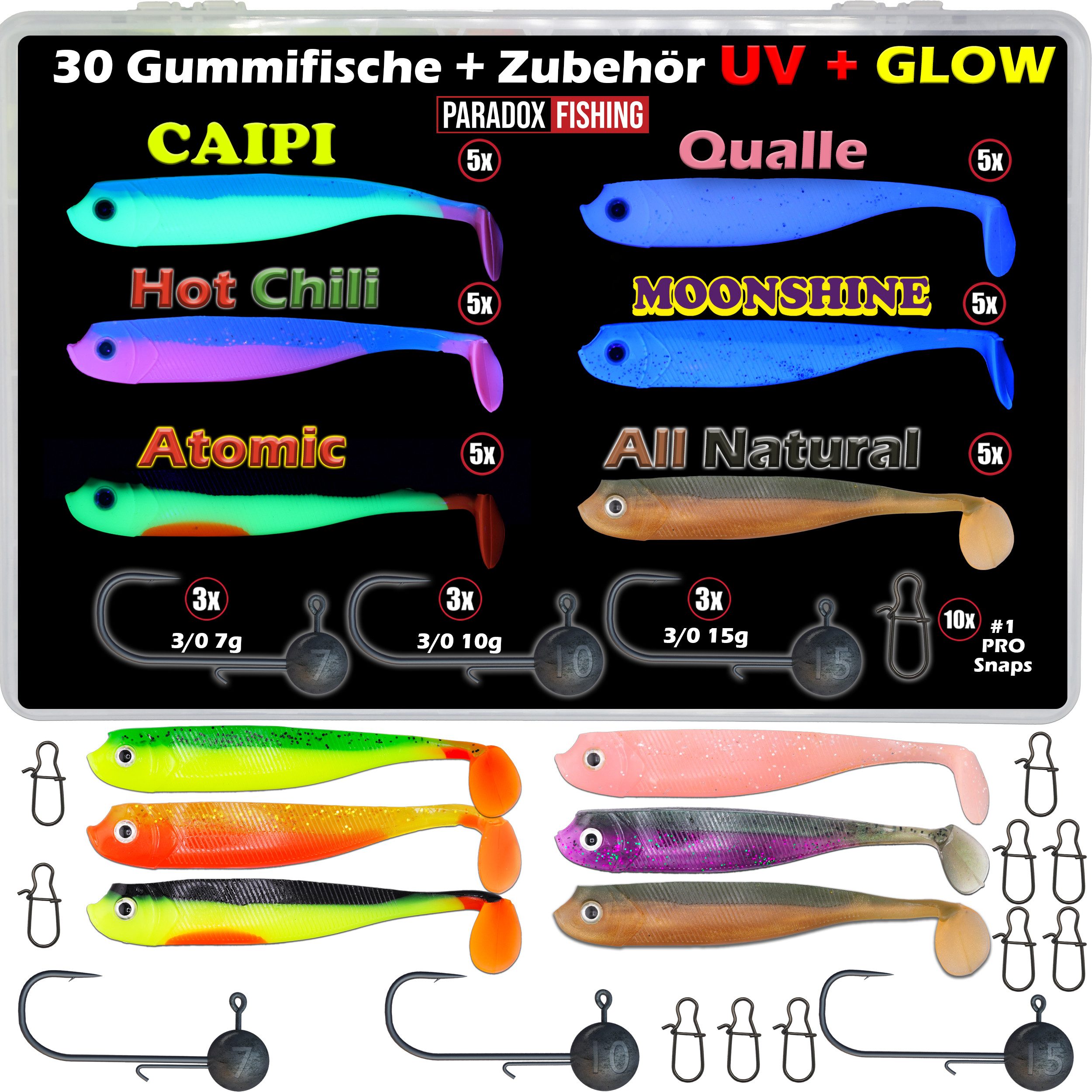Kunstköder PX Zander Shad Gummifisch 10cm - verschiedene Farben