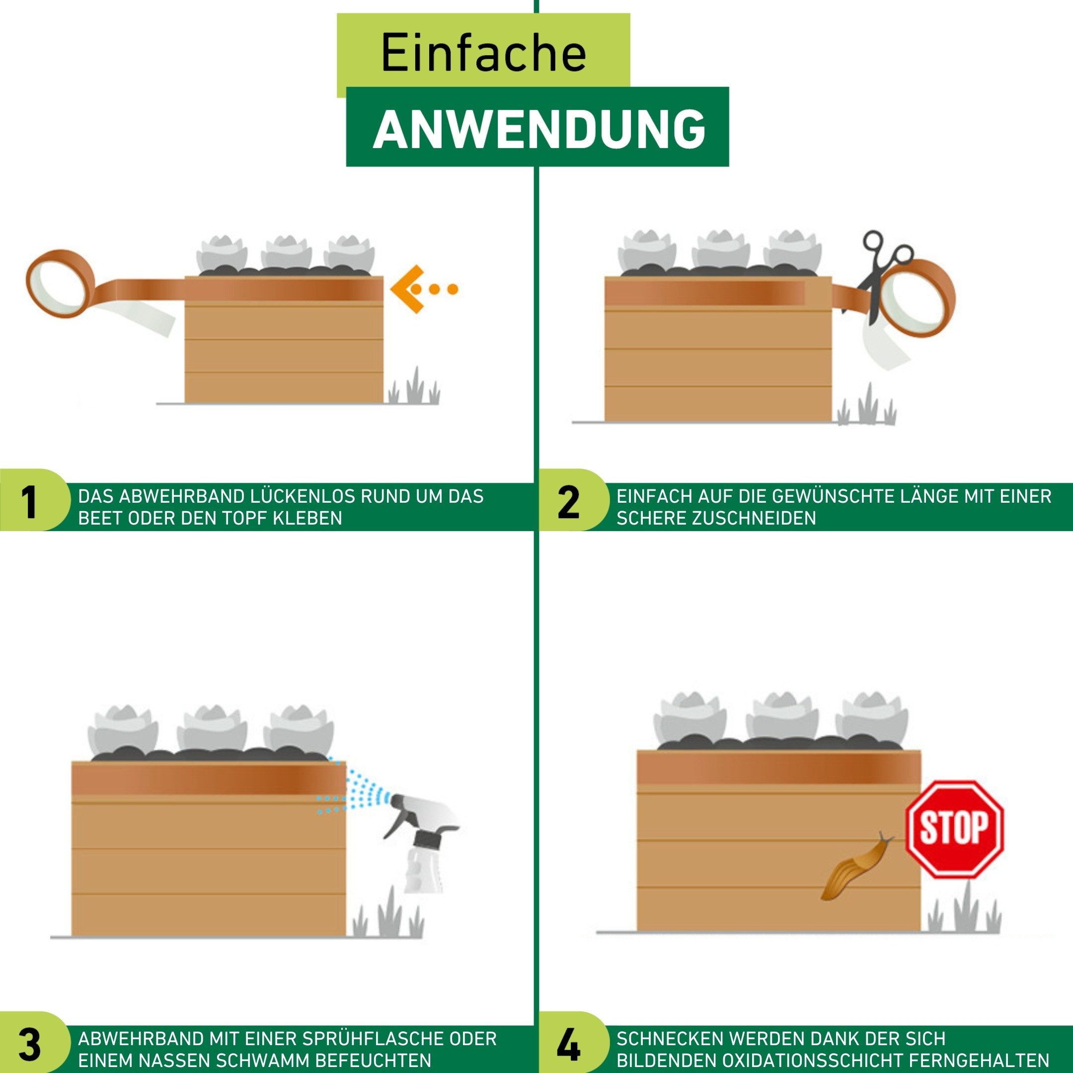 Windhager Schneckenkante aus Kupfer, Schnecken Abwehrband für Hochbeete und Pflanztöpfe, 600x5x0,01 cm, 1-St., Schneckenschutz Tape, erhältlich in 5 x 3 cm oder 5 cm x 6 m