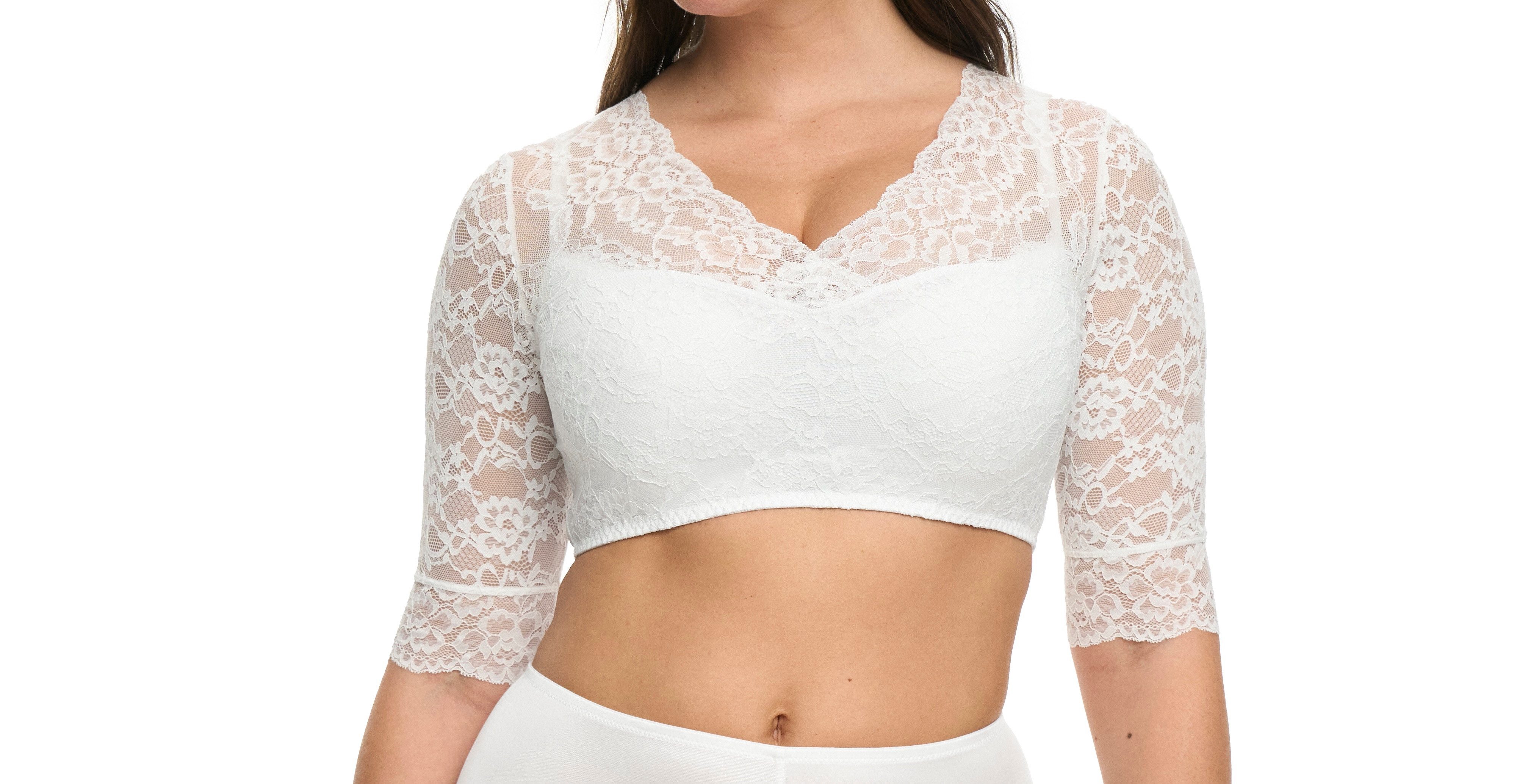 Susa Dirndlbluse Dirndlbluse halbarm Wiesn-Zauber (Stück, günstig online kaufen