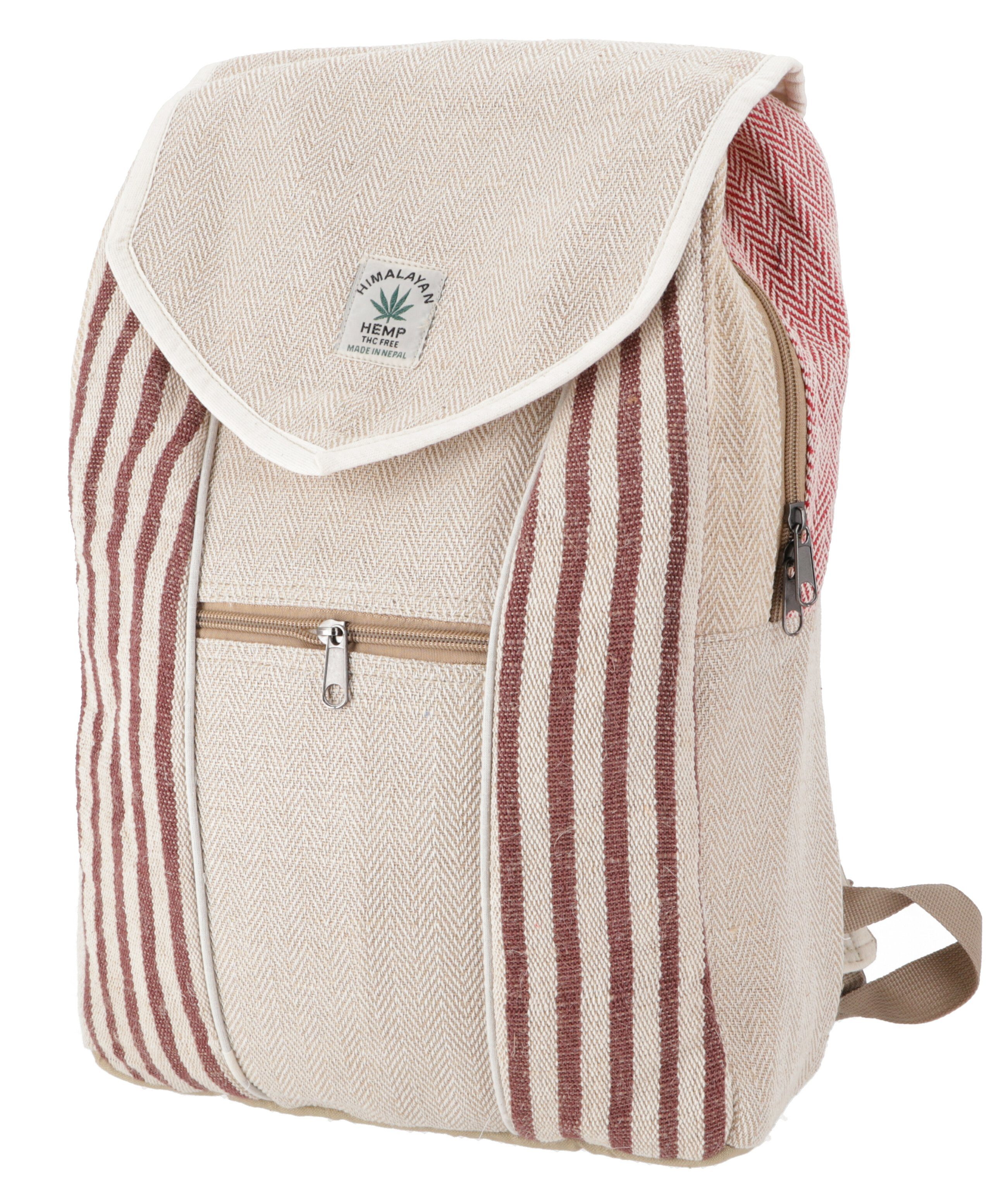 Guru-Shop Freizeitrucksack Ethno Hanf Rucksack gestreift günstig online kaufen