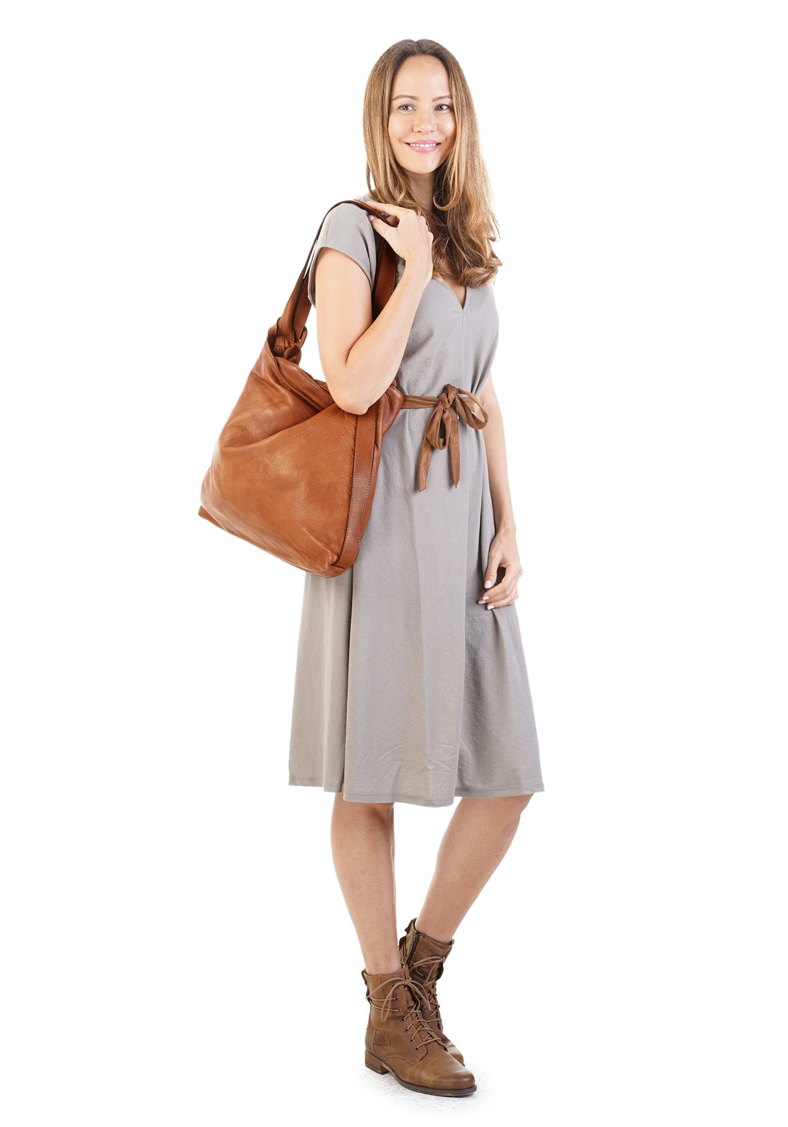 forty° Shopper (1-tlg), echt Leder, Made in Italy