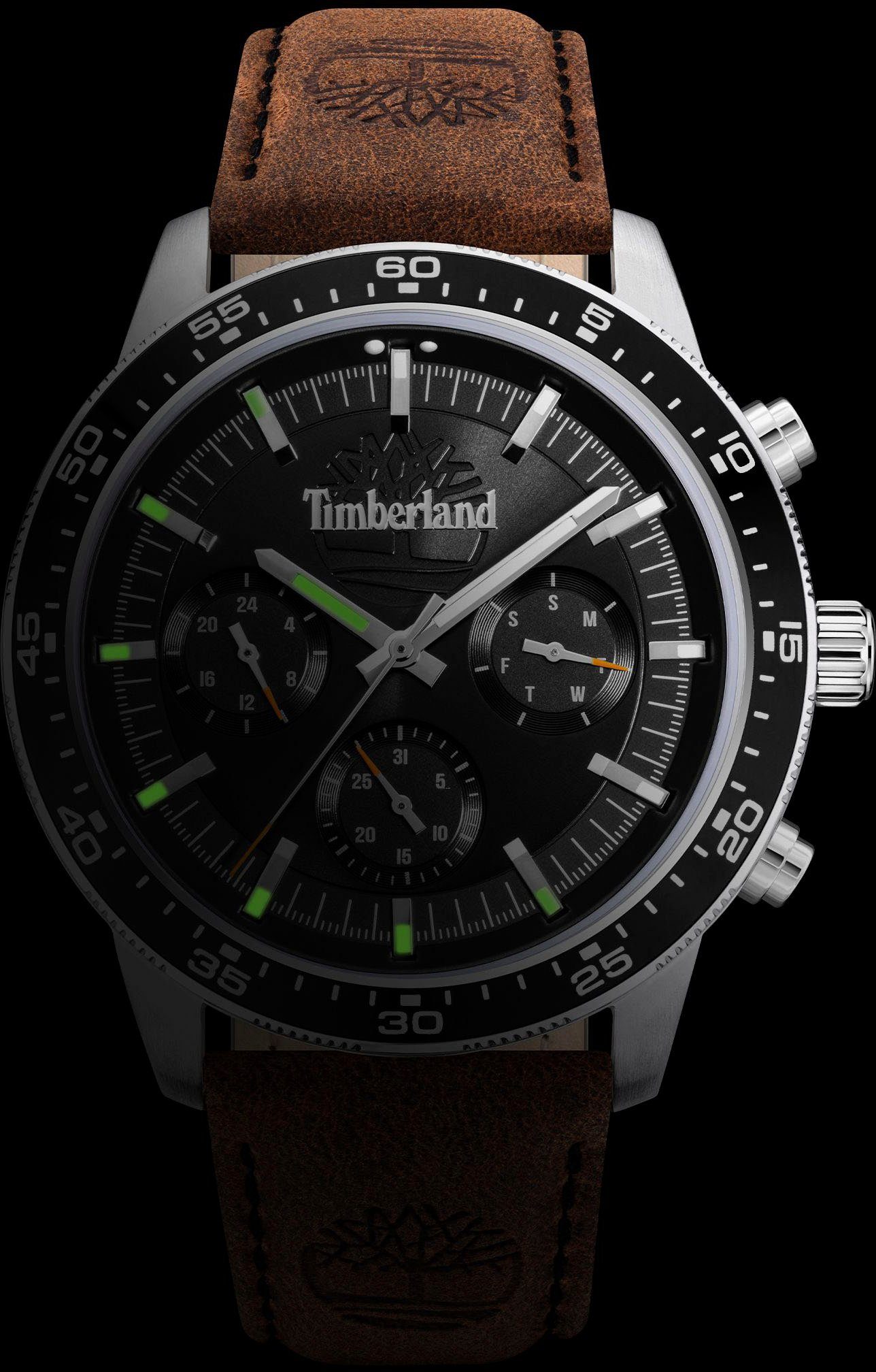 Timberland Multifunktionsuhr PARKMAN TDWGF0029002, Armbanduhr, Quarzuhr, Herrenuhr, Datum