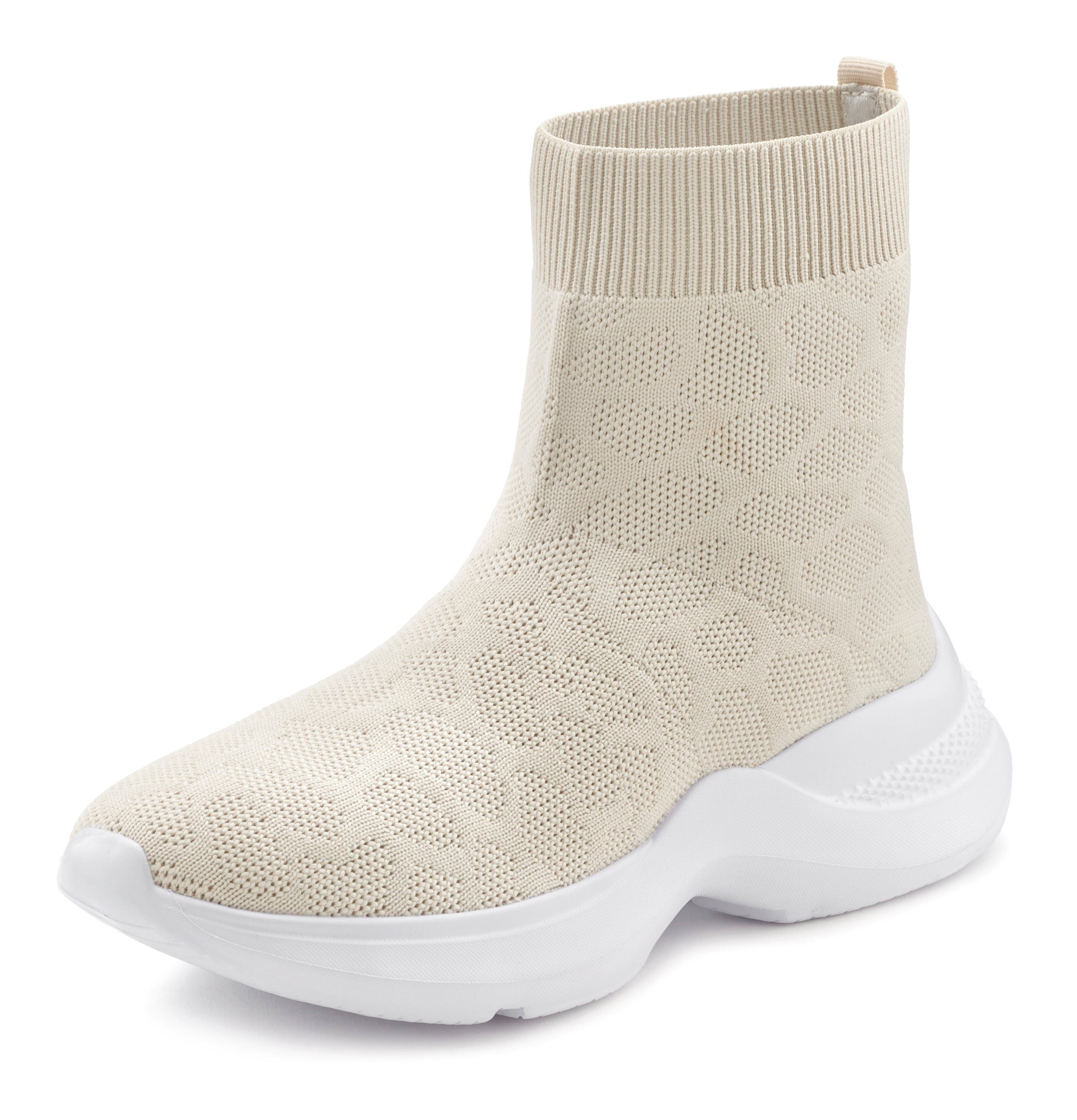 LASCANA Sock Boot, Sneaker elastisches Material, günstig online kaufen