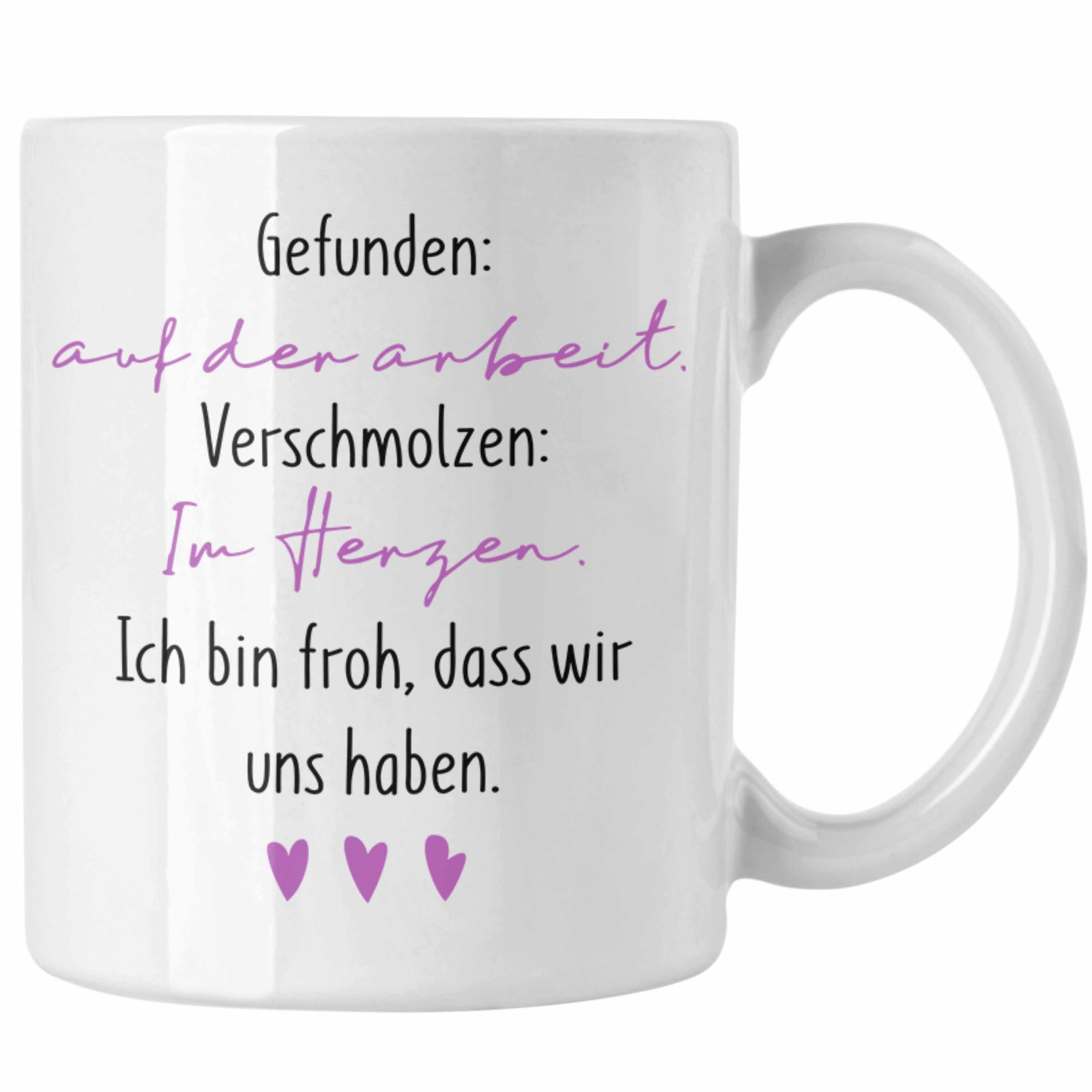 Trendation Tasse Trendation - Kollegin Tasse Geschenk Beste Arbeitskollegin Geschenkide Weiss