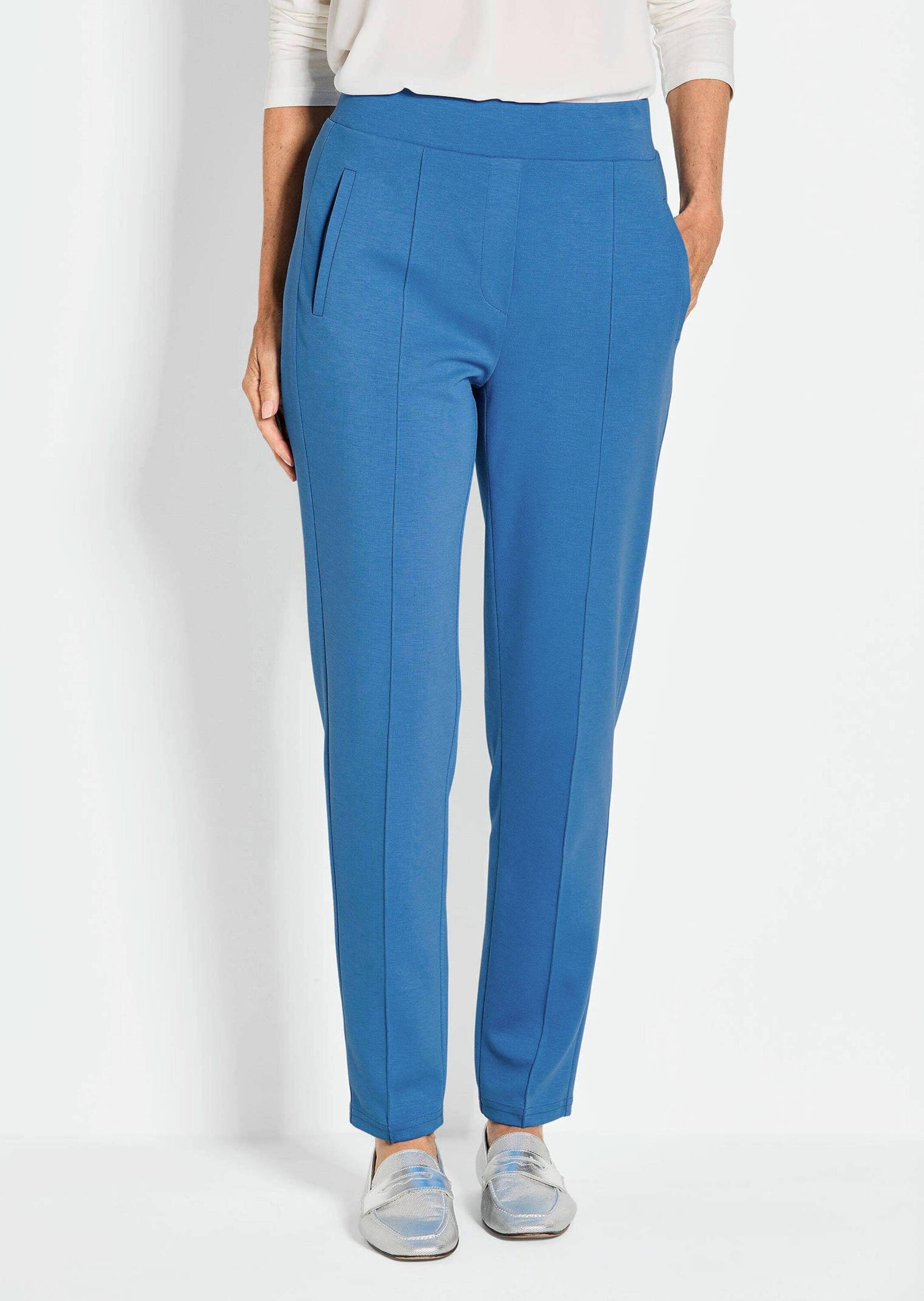 GOLDNER Schlupfhose Elegante 7/8-Schlupfhose SARA Slim Fit Jerseyhose mit R günstig online kaufen