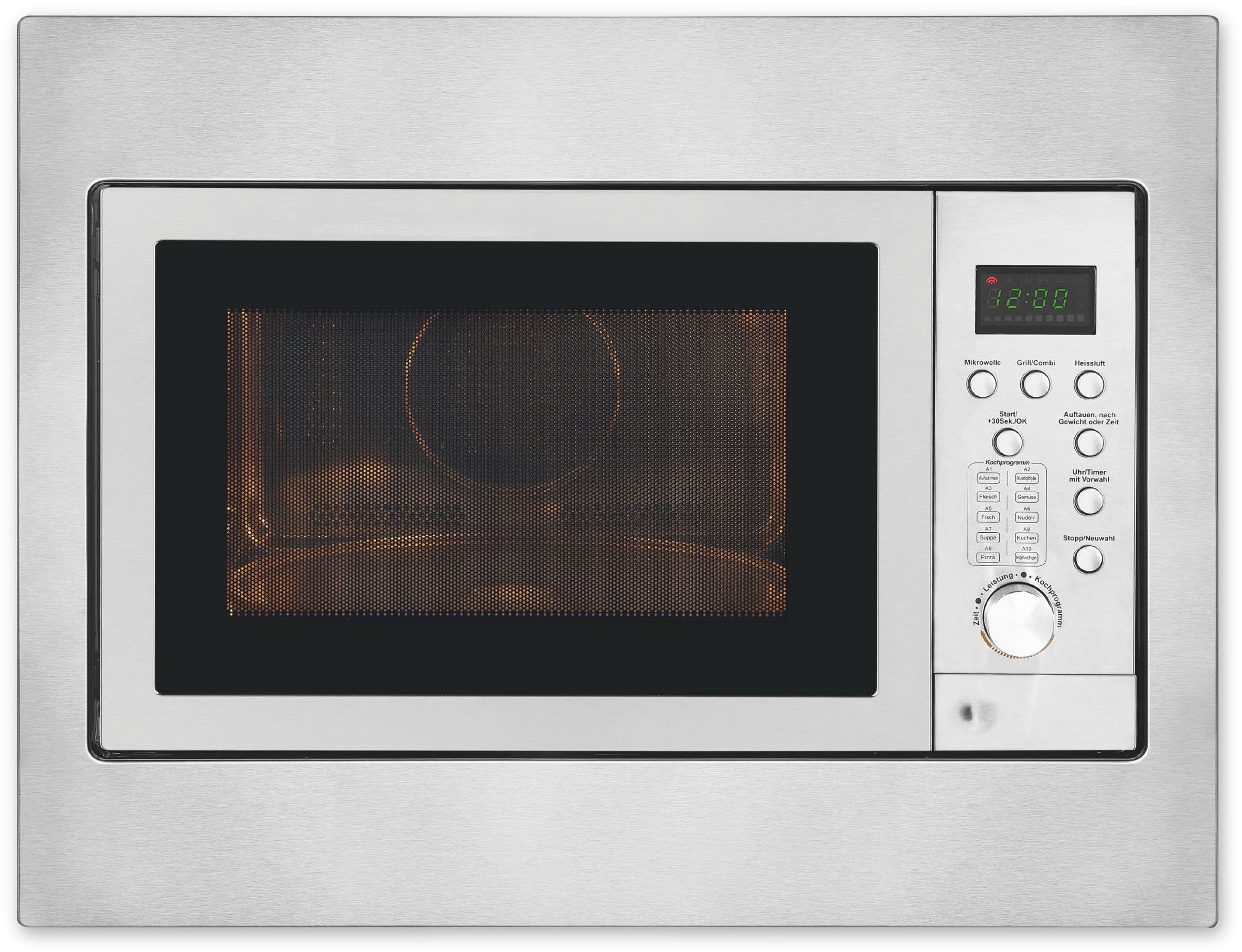 exquisit Einbau-Mikrowelle EMW 2546.1 HI, 25 l, Auftauen,Aufwärmen,Grillen o.backen mit Heißluft-alles möglich