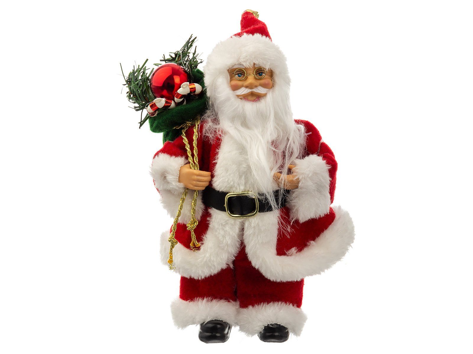 Christmas Paradise / 44537 Santa ca. 44537-rot Weihnachtsmann Nikolaus weiss (1 Weihnachtsmann St), 22 cm