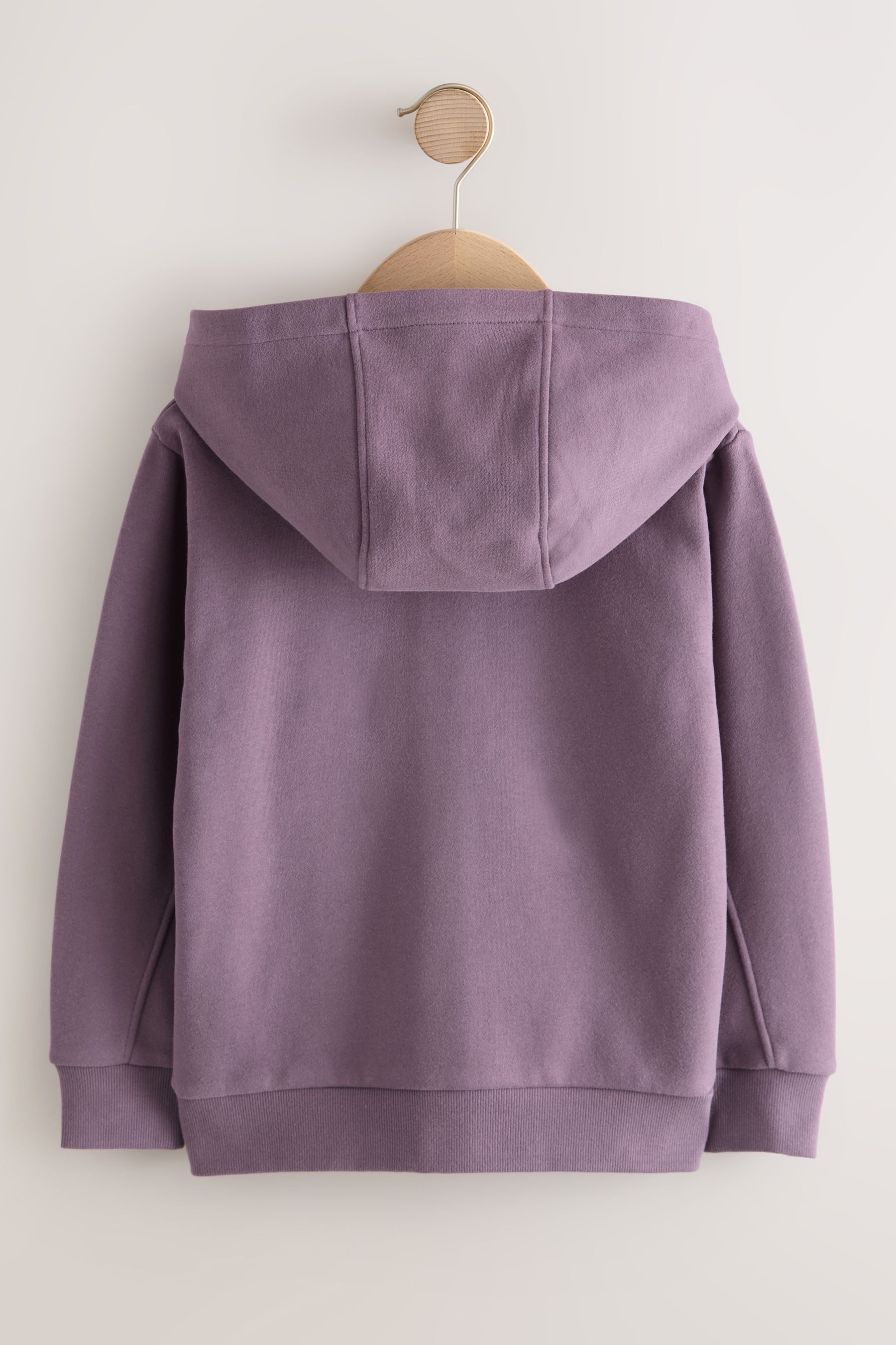 Next Hoodie Einfarbige Kapuzenjacke mit Reißverschluss (1-tlg)