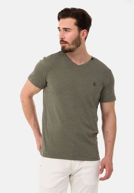 Cipo & Baxx T-Shirt mit modischem V-Ausschnitt