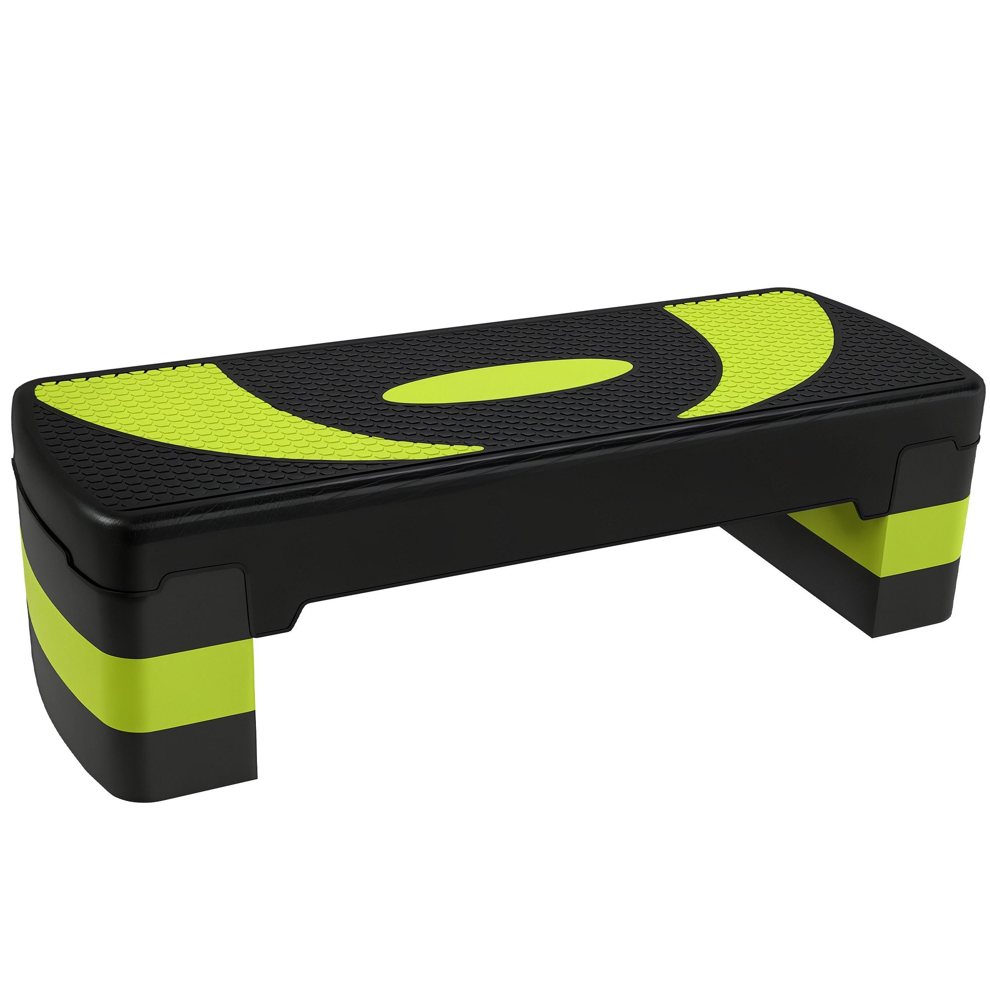 FELIXLEO Kurzhantelstange Aerobic Stepper, Belastbarkeit bis 150 kg, 80 x 31 x 10 20 cm, Grün, (1-tlg)