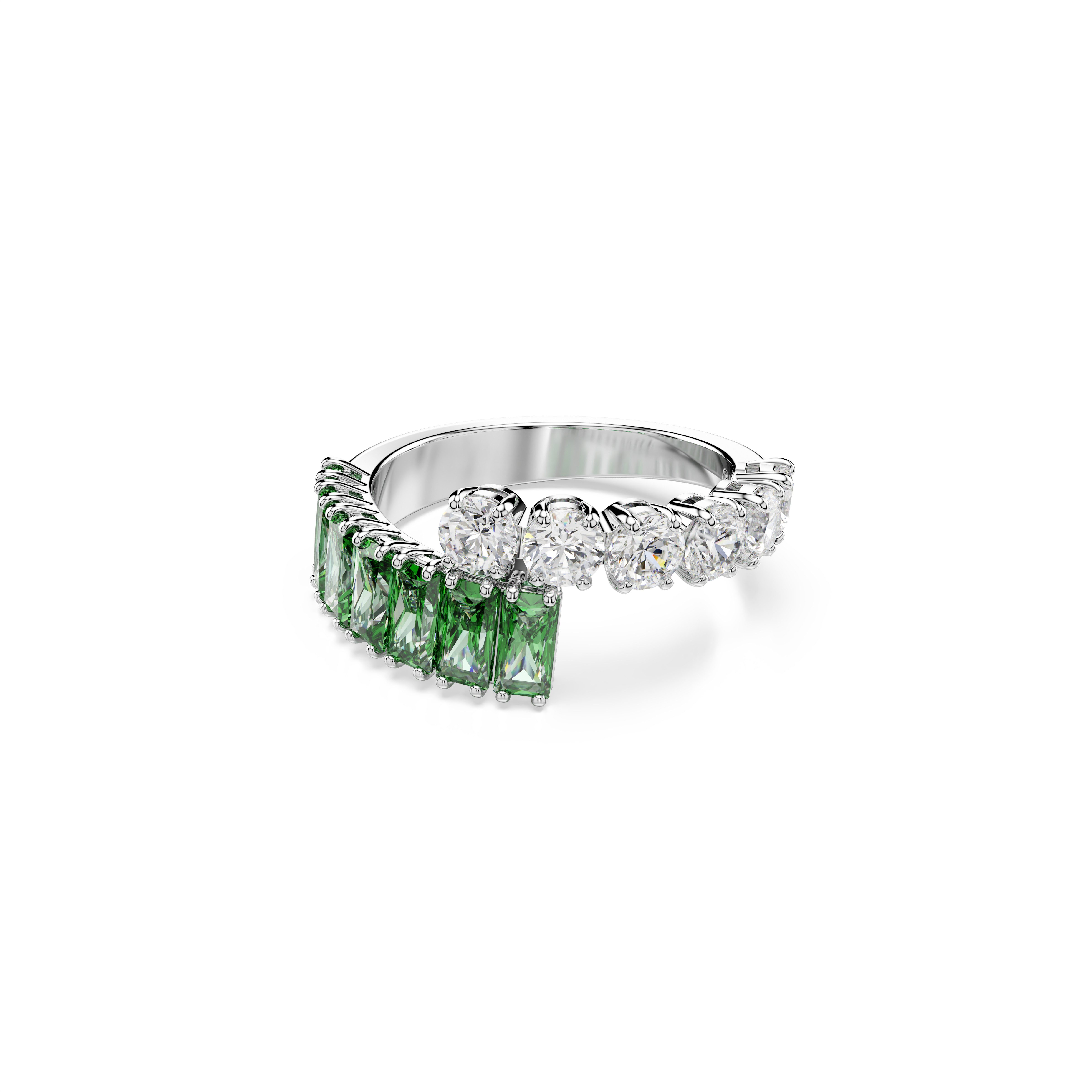 Swarovski Fingerring Schmuck Geschenk Matrix Ring, mit Swarovski® Kristall, Zirkonia (synth)