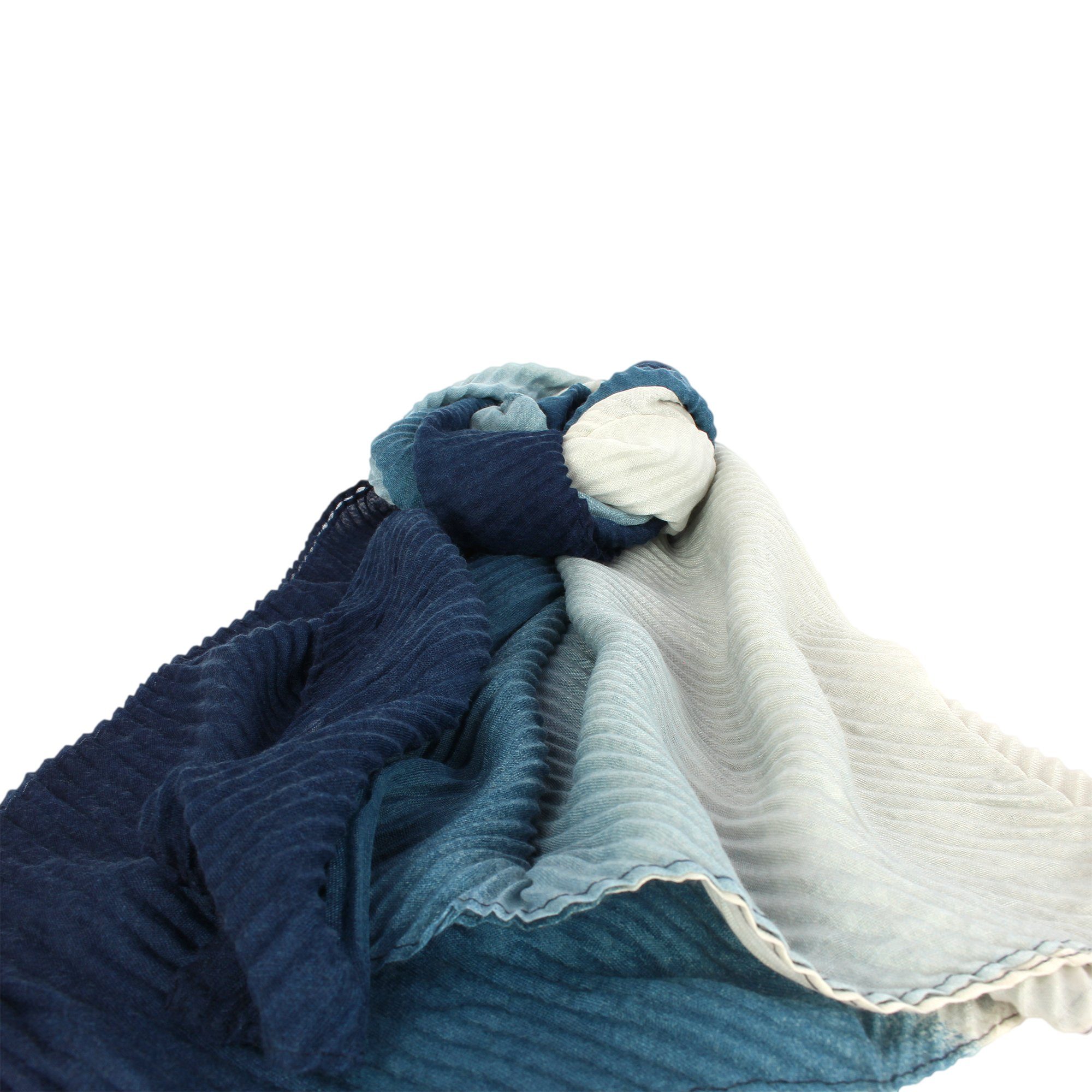 ZEBRO Modeschal Plisseeschal mit verlaufenden Farben günstig online kaufen