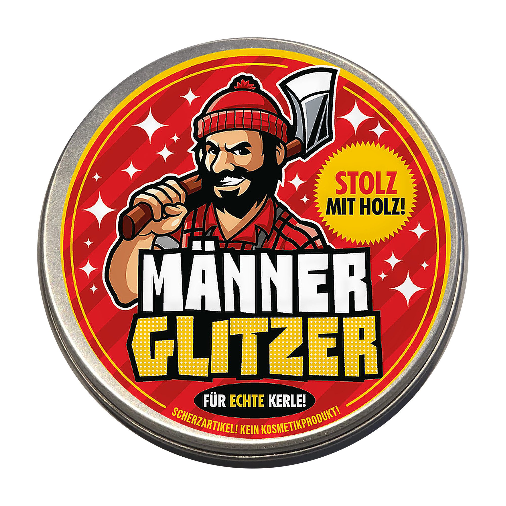 Deggelbam Geschenkbox Männerglitzer - Stolz mit Holz! DIE Geschenkidee, für Tischler, Schreiner, Zimmerer, Handwerker und alle Holzliebhaber