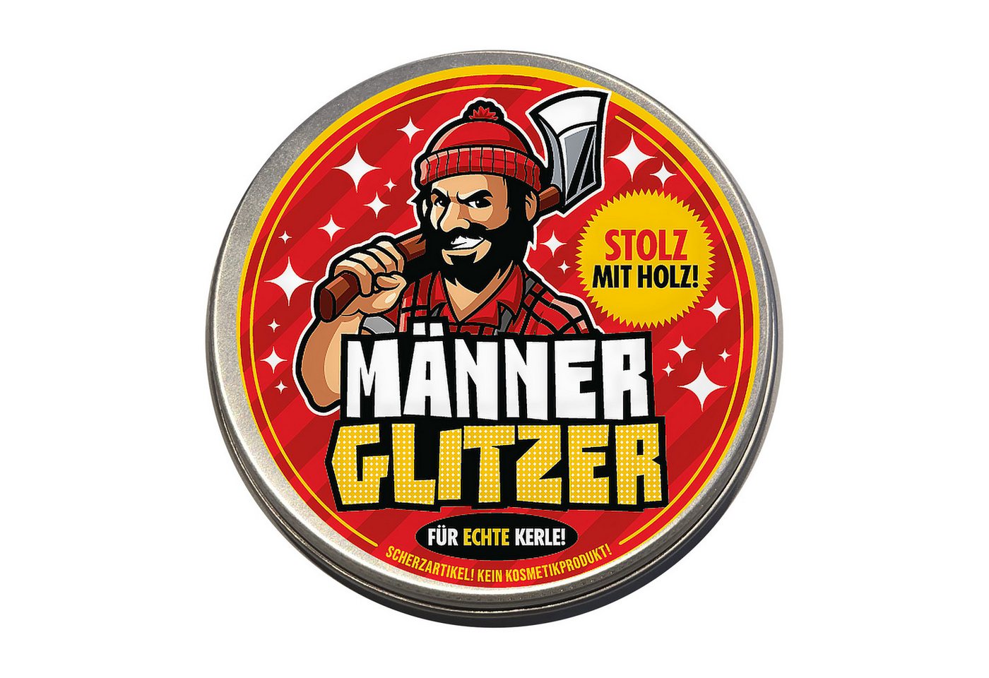 Deggelbam Geschenkbox Männerglitzer - Stolz mit Holz! DIE Geschenkidee, für Tischler, Schreiner, Zimmerer, Handwerker und alle Holzliebhaber