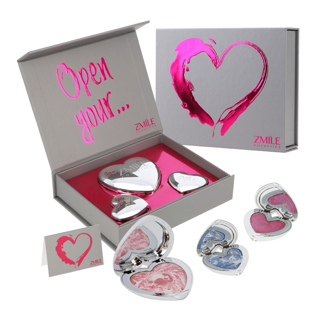 ZMILE COSMETICS Kosmetik-Set "Sweethearts" Orchid Love - Geschenk von Herzen, 3-tlg.