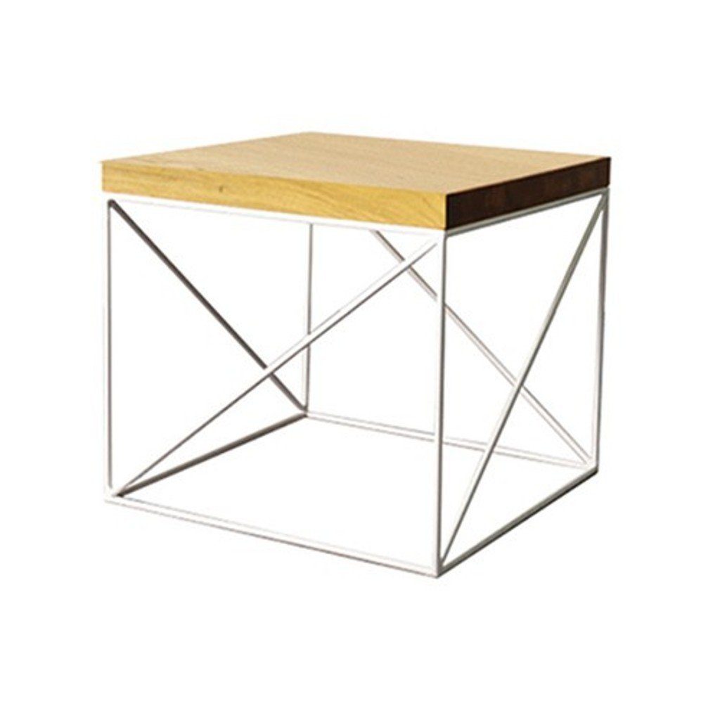 JVmoebel Beistelltisch, Couchtisch Massive Neu Holz Tisch Echtes Beistell Möbel 55x55cm Eiche Tische
