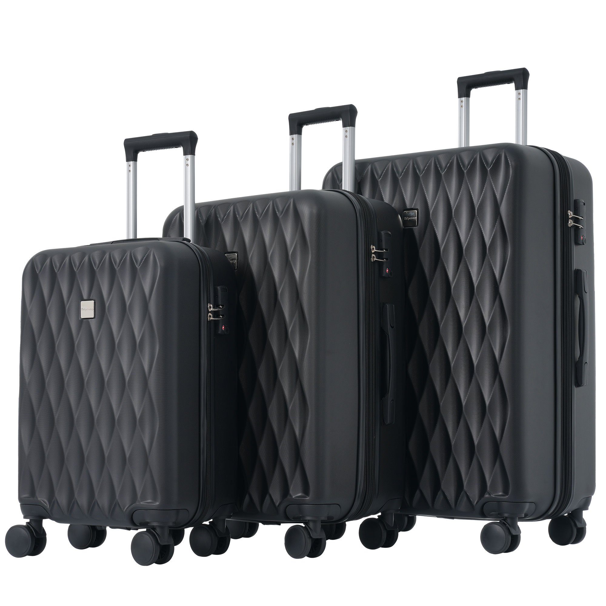 OKWISH Kofferset Reisekoffer Trolleyset, 4 Rollen, (Hartschalentrolley Set günstig online kaufen