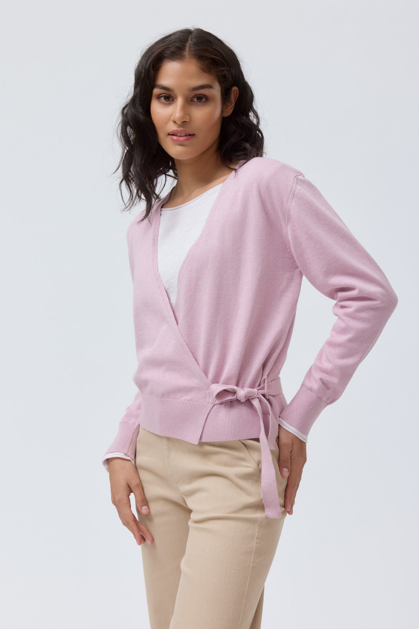 People Wear Organic Wickelpullover aus Bio-Baumwolle günstig online kaufen