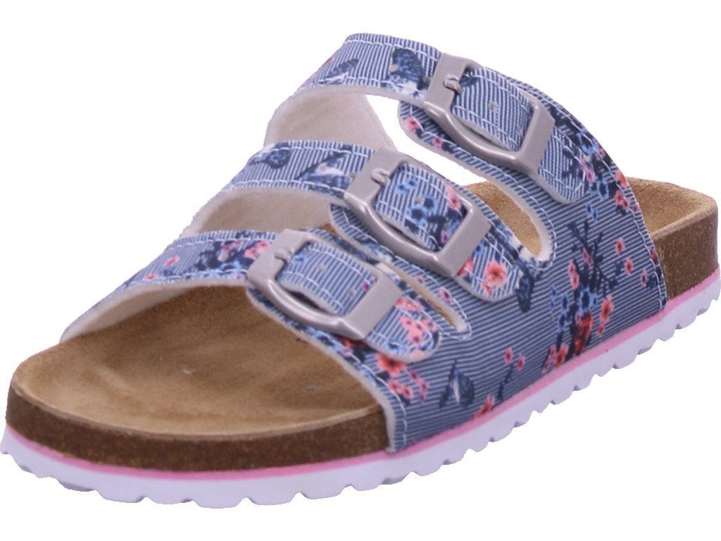 Indigo indigo Bio Kinder Mädchen Pantolette Sandalen Hausschuhe blau 474409000/807 Pantolette