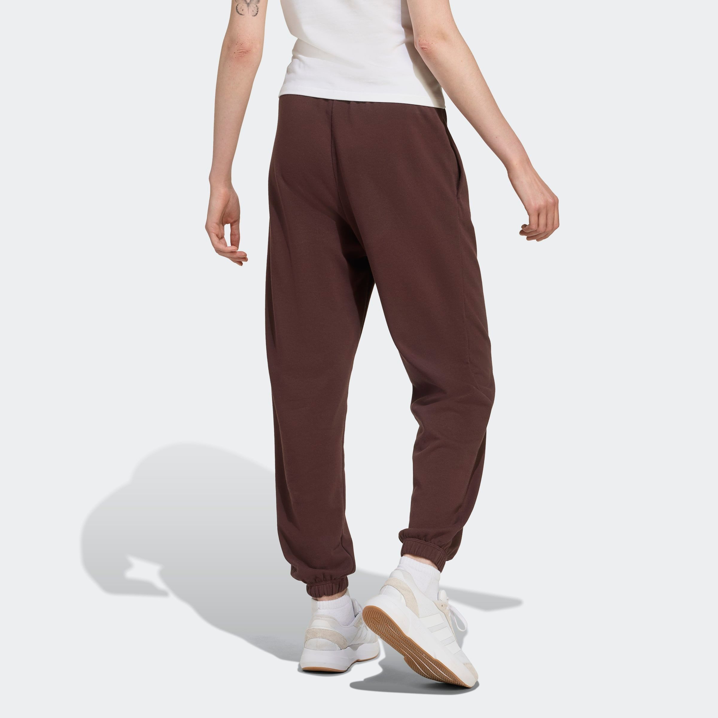 adidas Sportswear Sporthose ESSENTIALS SMALL LOGO FRENCH TERRY CUFFED Locker geschnitten, hoher Bund, aus weichem French Terry Material