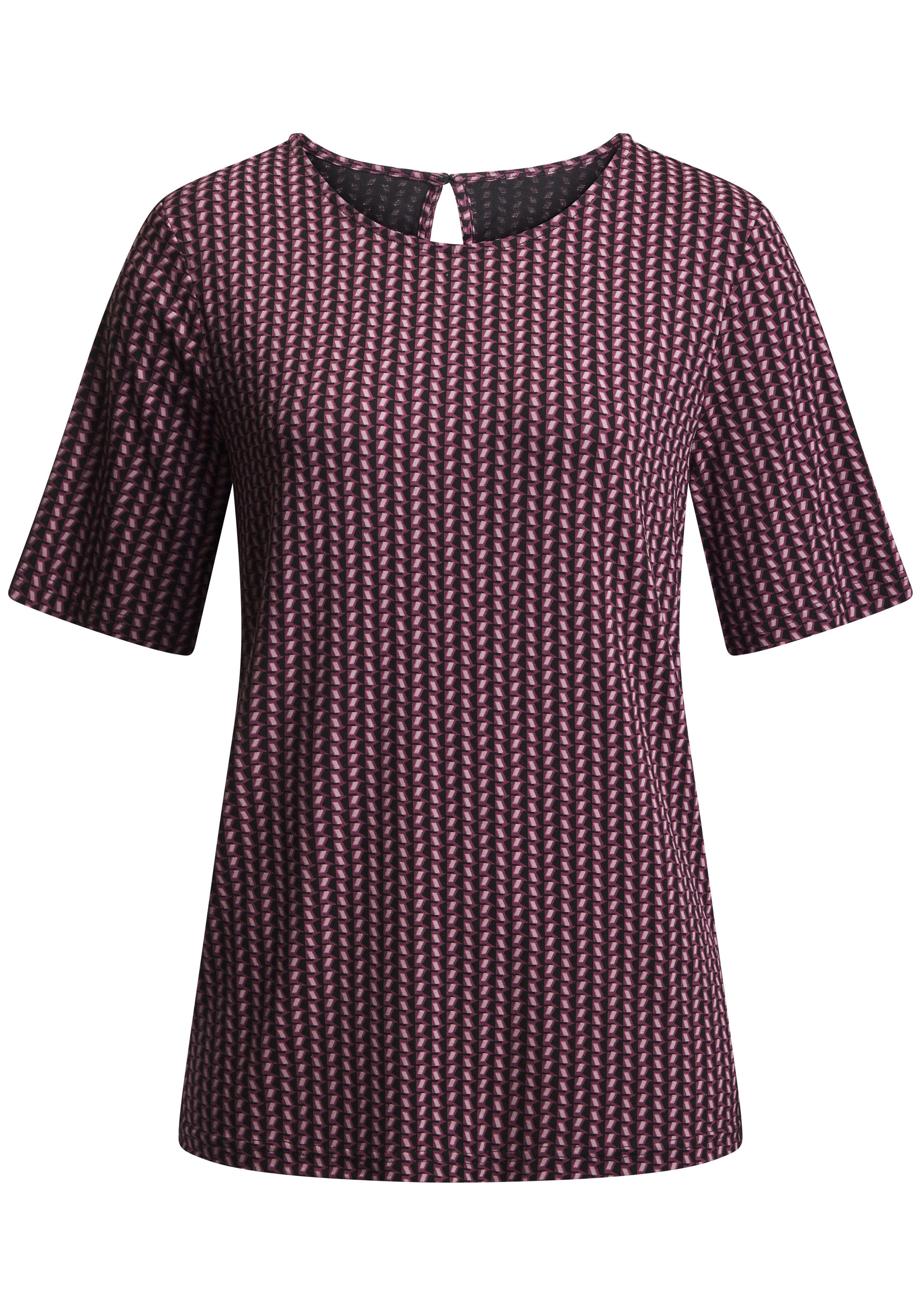 LASCANA T-Shirt (1-tlg) schönes Knopfdetail hinten