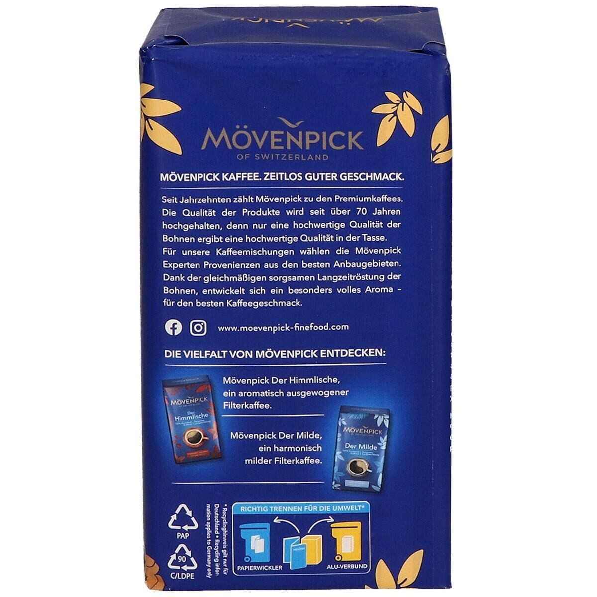 Mövenpick Kaffee Edle Komposition, 500 g, gemahlen