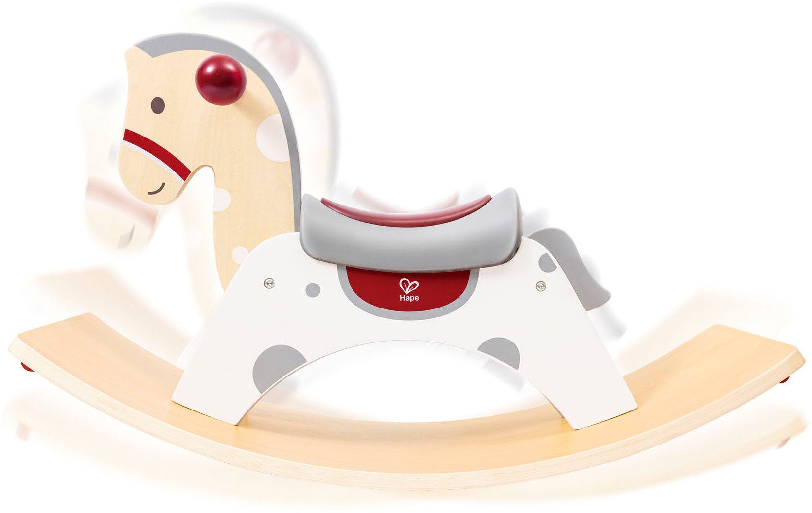 Hape Schaukelpferd 2in1-Schaukelpferd und Balance-Board