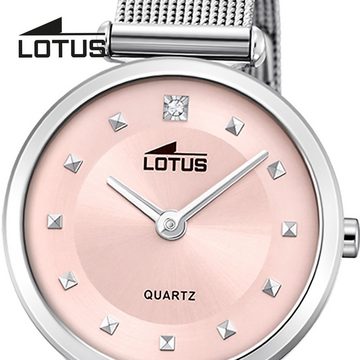Lotus Quarzuhr Lotus Damenuhr Bliss Armbanduhr, (Analoguhr), Damen Armbanduhr rund, klein (ca. 29mm), Edelstahl, Fashion
