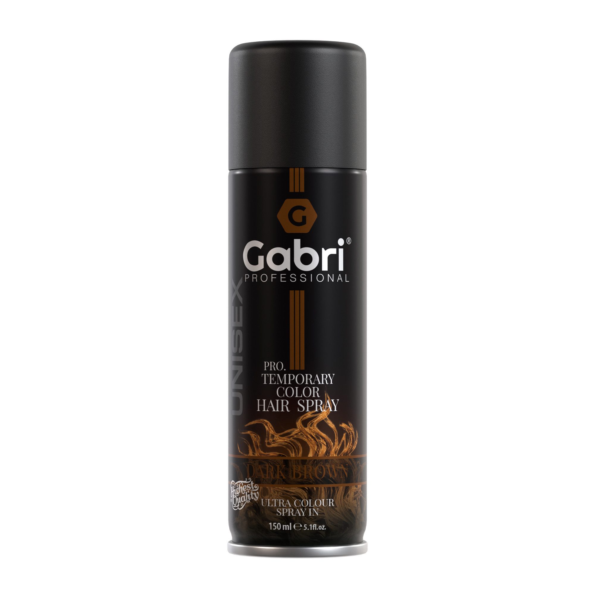 Gabri Professional Haartönung Gabri Professional - Pro Temporary Hair Colour Spray Dark Brown 150ml